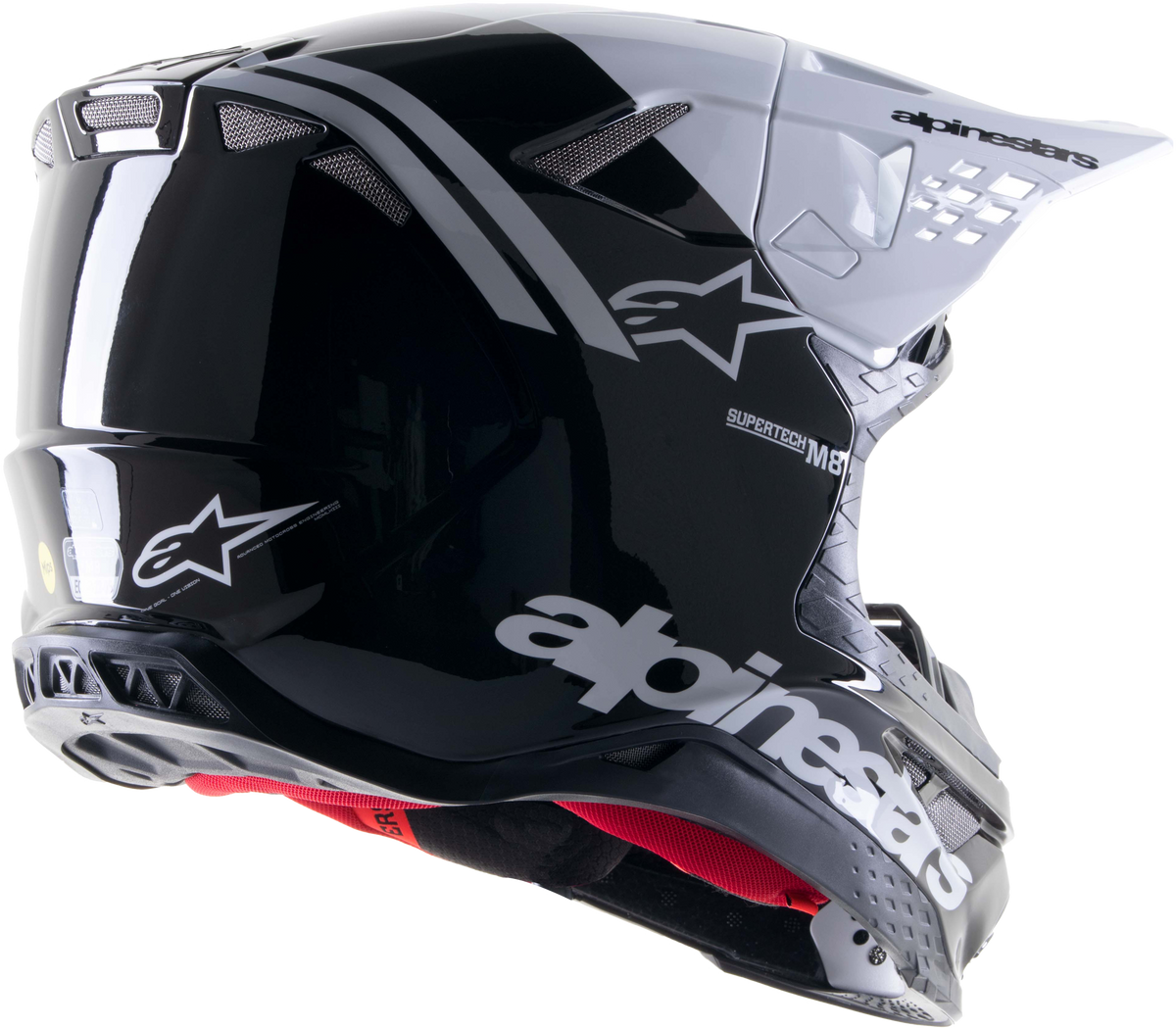 S M8 Radium 2 Helmet Black/White Md