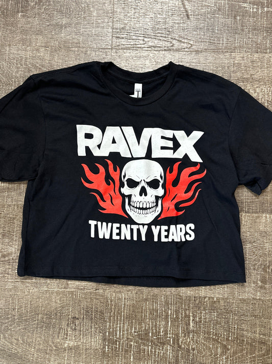 Rave X Women's Twenty Years Crop Tee