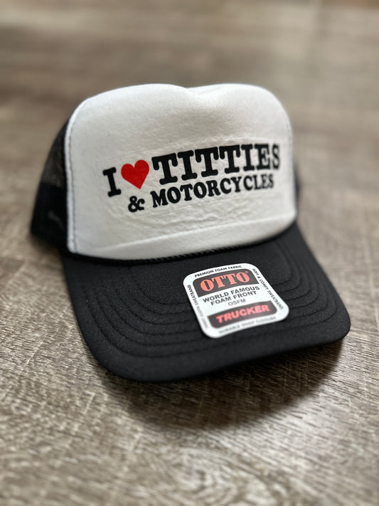 I heart Titties and Motorcycles Hat