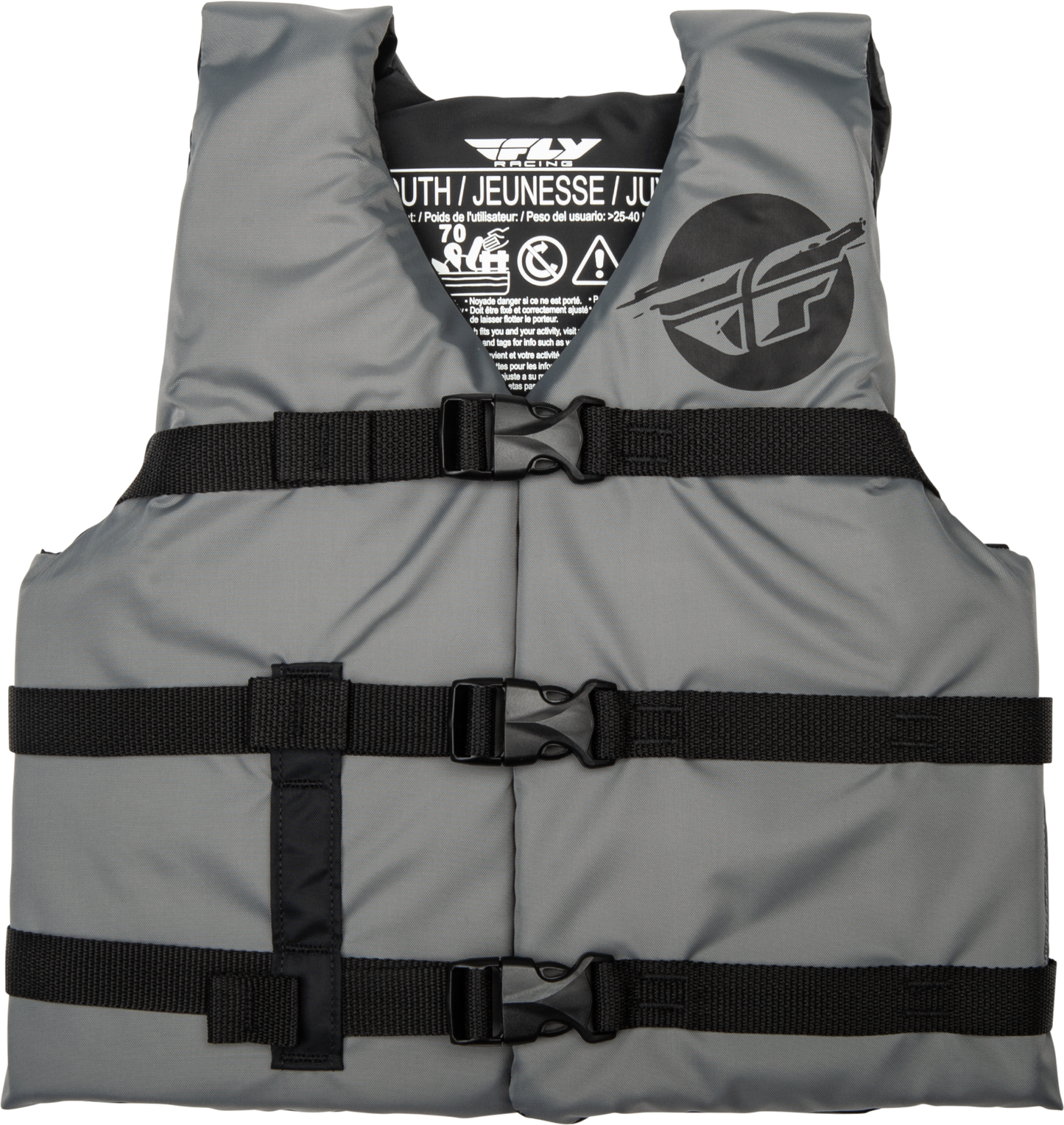 Youth Flotation Vest Grey/black