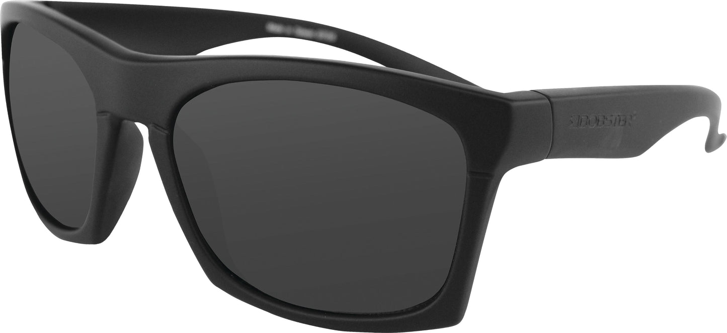 Bobster Capone Sunglass Matte Black W/anti-fog Smoked Lens