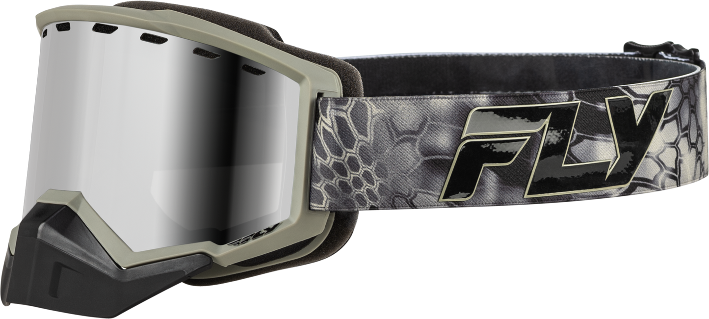 Fly Focus Snow Goggle Se Kryptek W/ Silver Mirror/smoke Lens