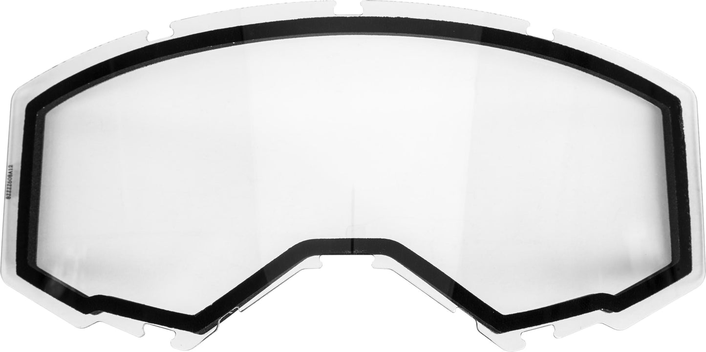 Dual Lens W/o Vents Adult Clear