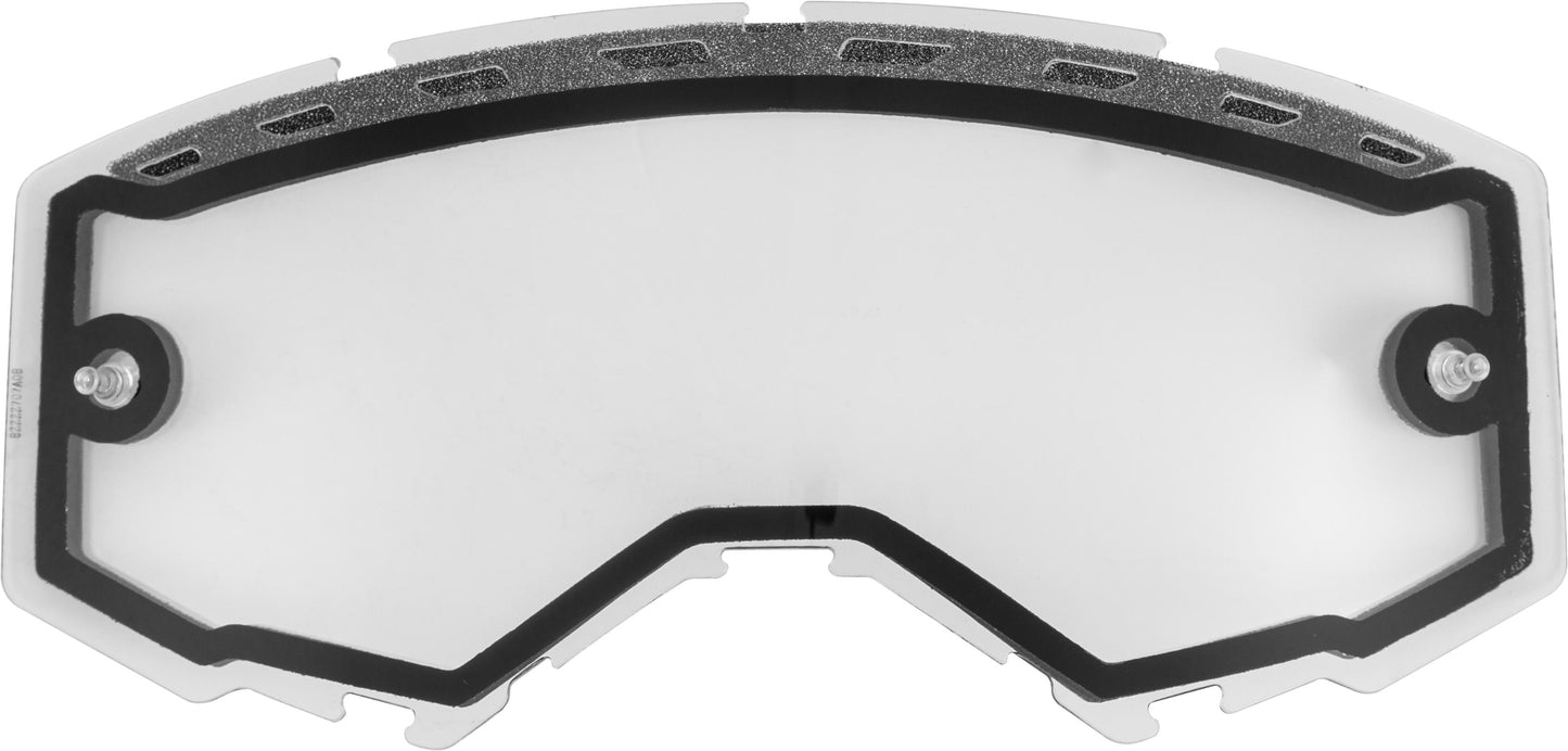 Dual Lens W/vents And Post Clear