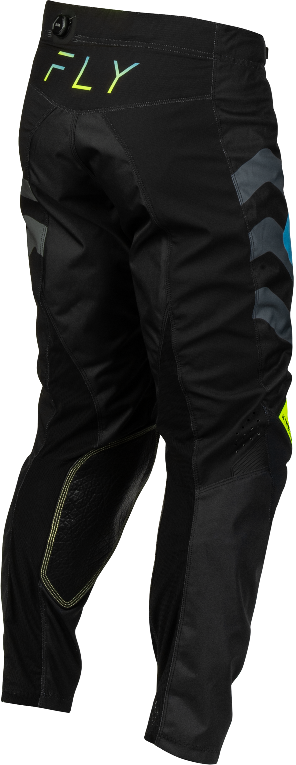 Kinetic Volt Pants Black/grey/teal/yellow Sz 42