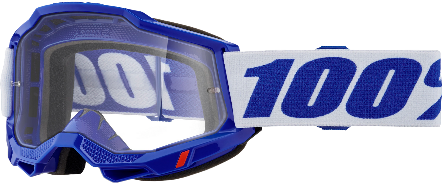 100% Accuri 2 Goggle Blue Clear Lens