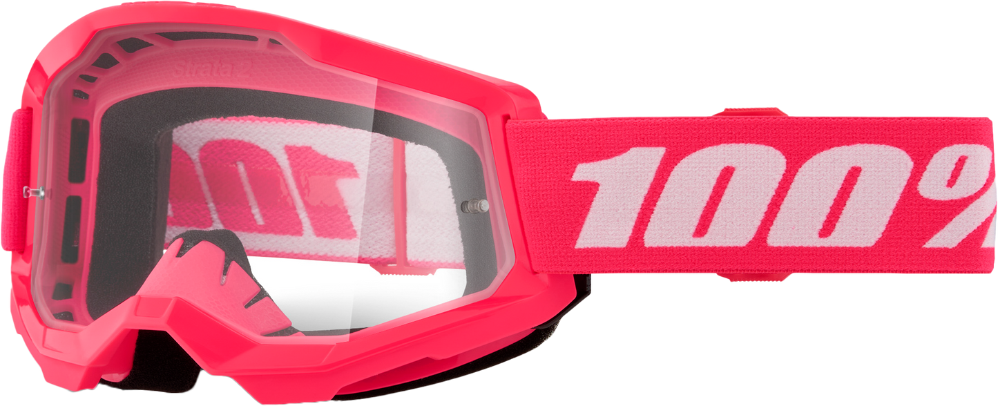 100% Strata 2 Junior Goggle Clear Lens