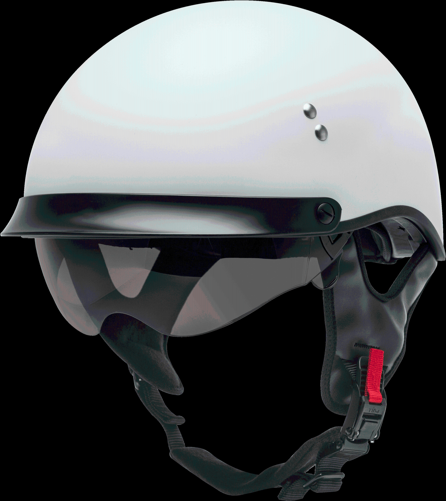 Hh-65 Half Helmet Full Dressed Matte White Xs
