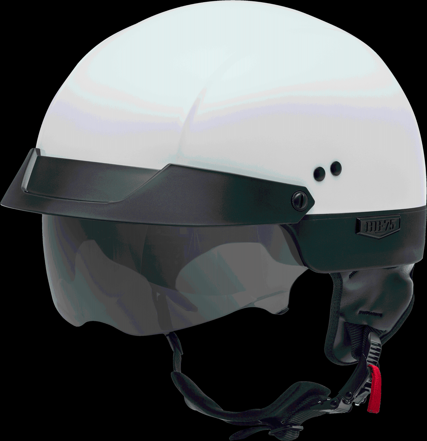 Hh-75 Half Helmet White Xs