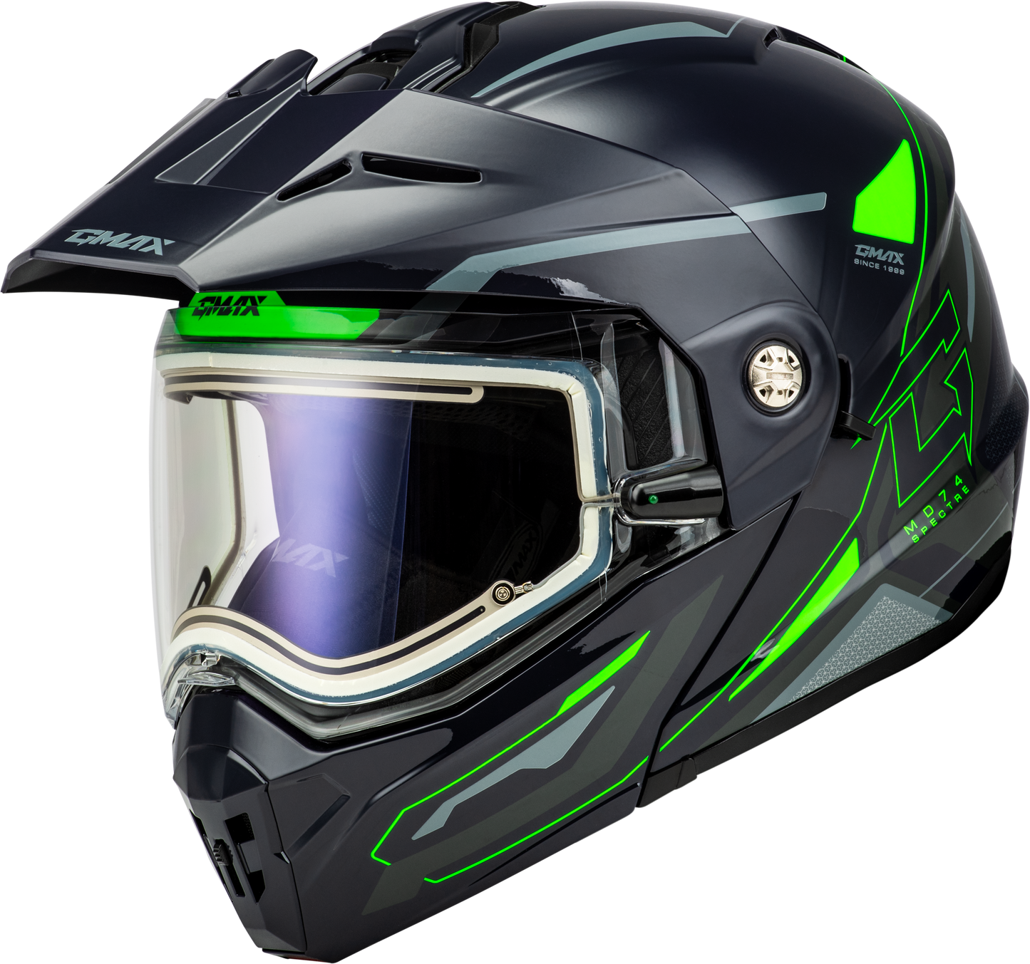 GMax Md-74s Spectre Snow Helmet W/ Electric Shield