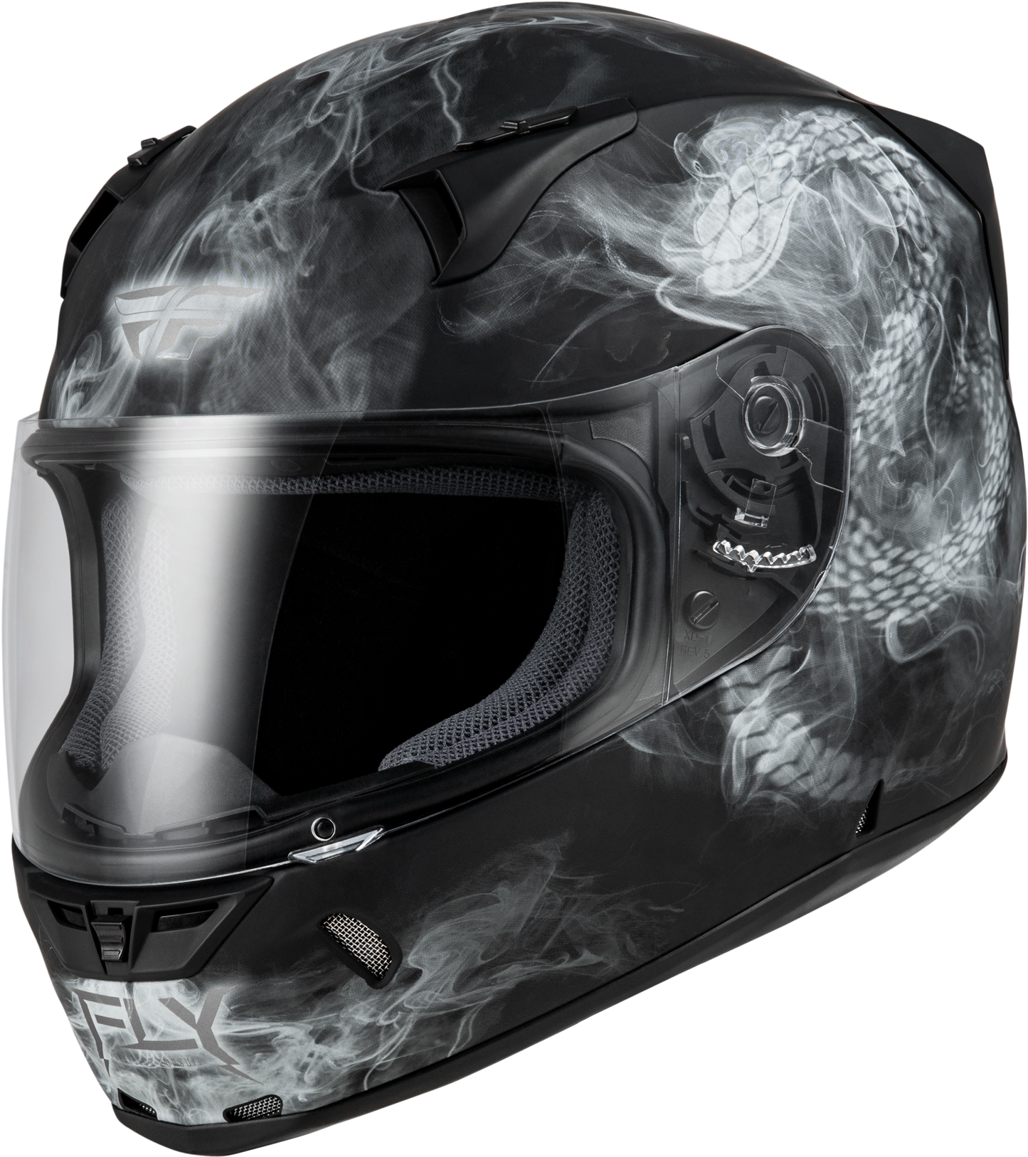 Fly Revolt Coil Helmet Black / White