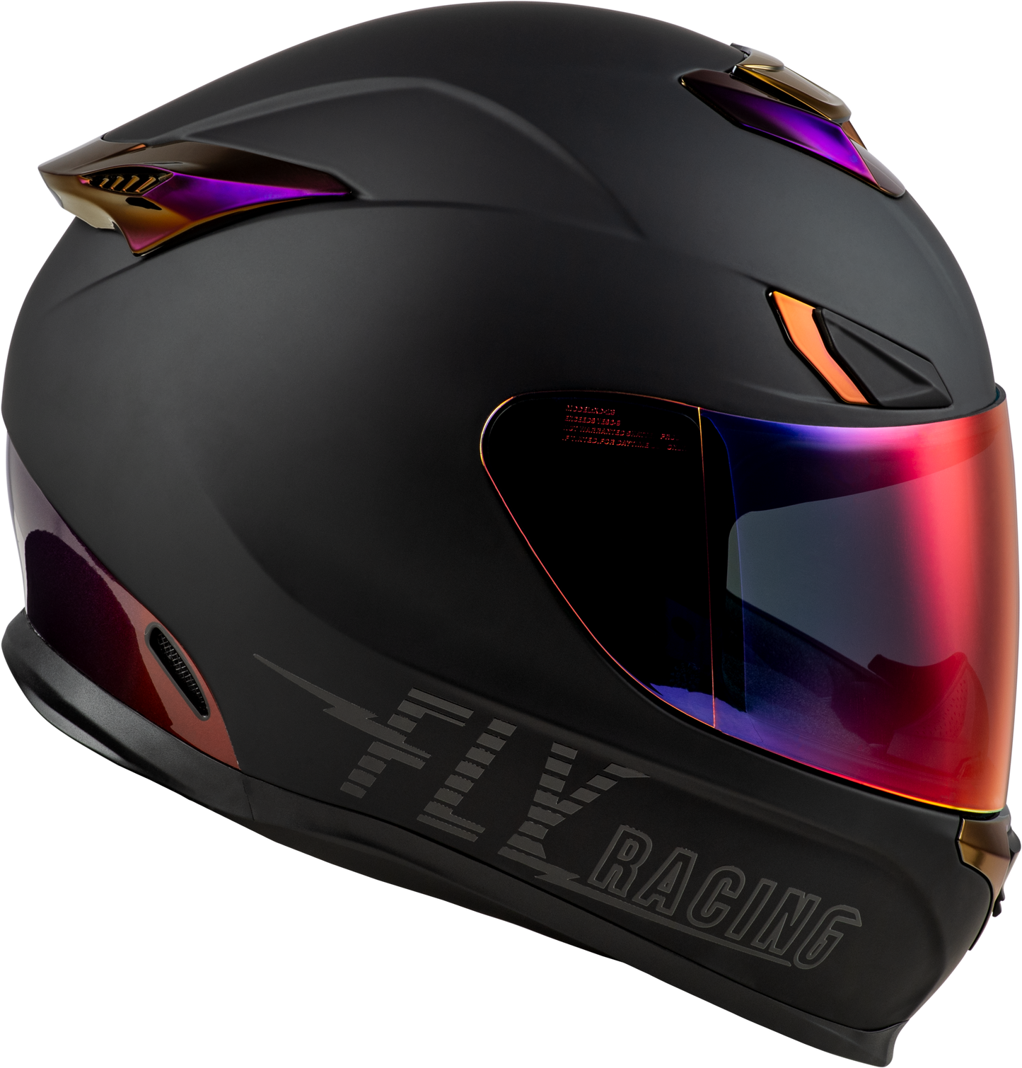 Fly Sentinel Recon Helmet Matte Black/purple Chrome