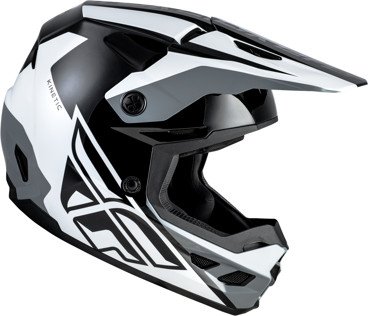 Kinetic Crest Helmet Grey/black/hi-vis Xs