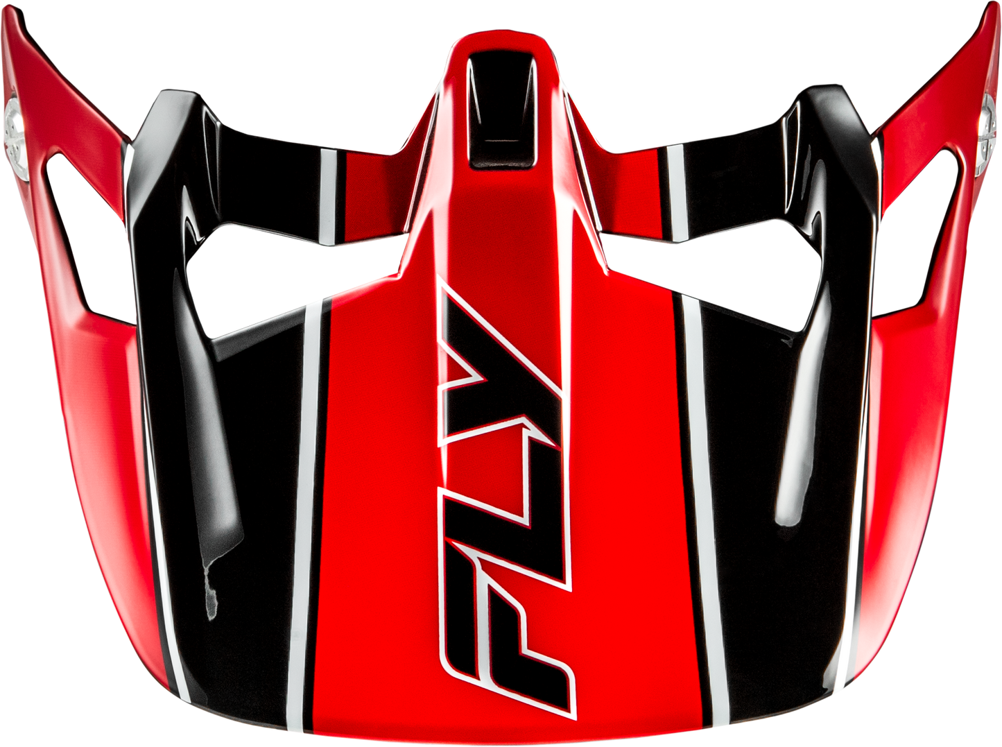 Werx-r Carbon Flow Visor Black/red