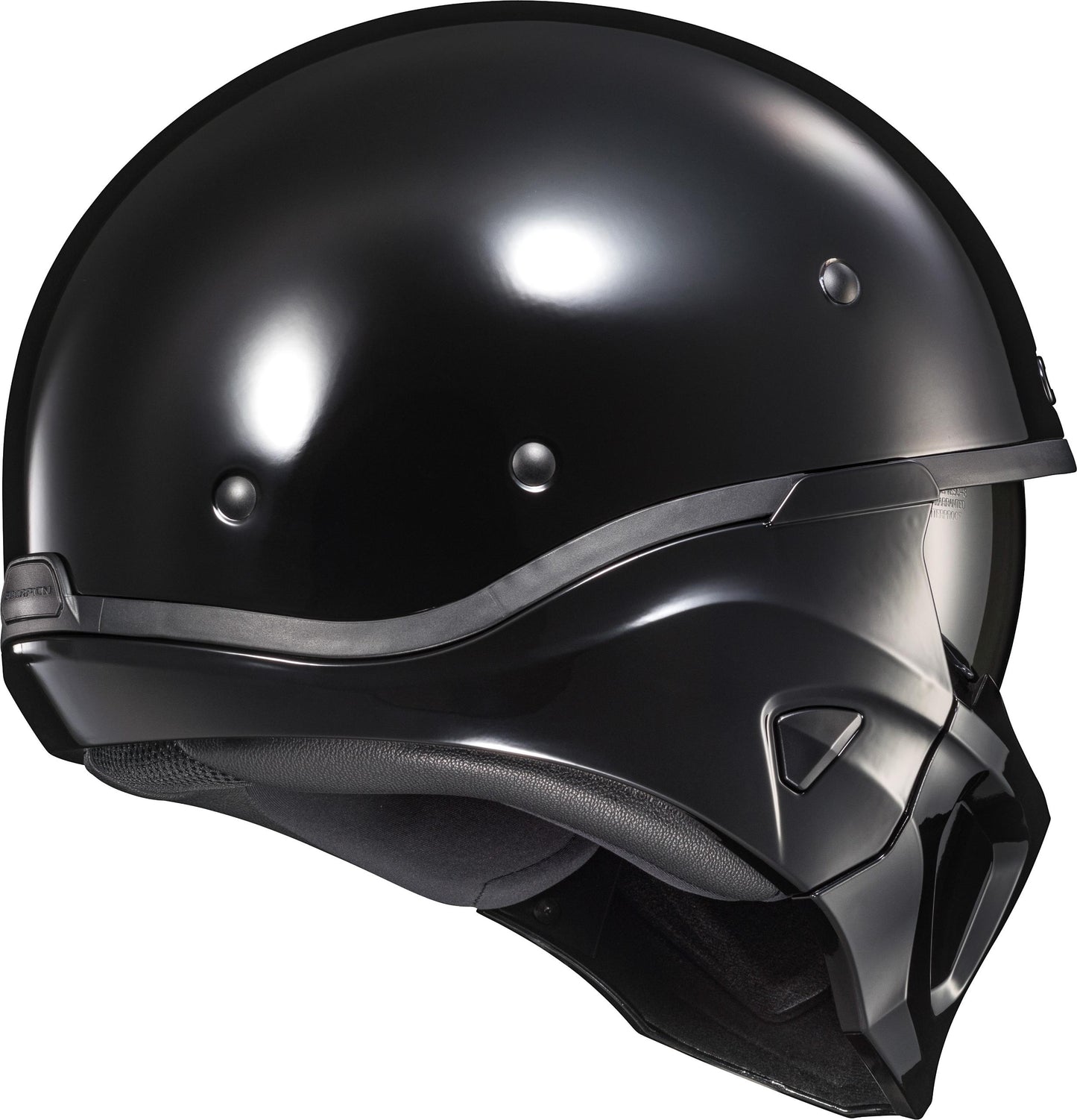 Covert X Open-face Helmet Gloss Black Xl