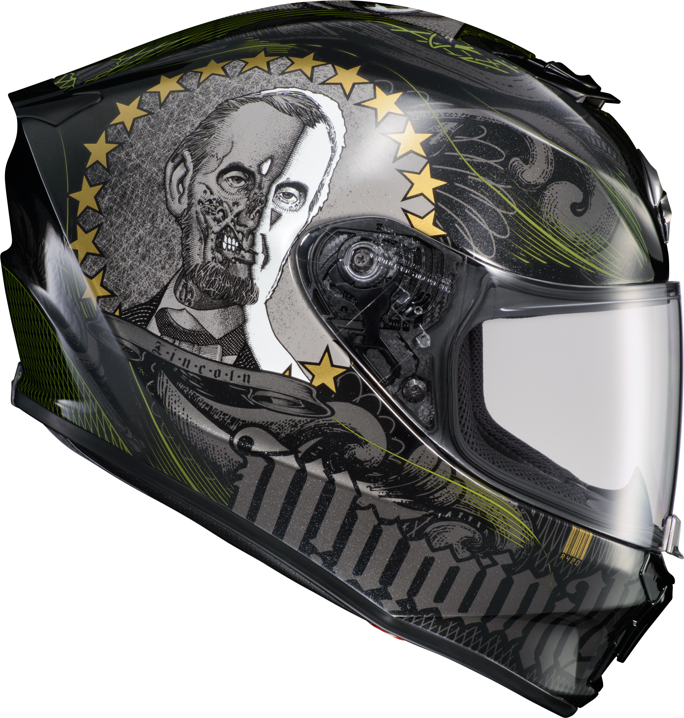 scorpion 420 seismic helmet Scorpion Exo-r420 Full-face Helmet Illuminati 2 – RAVE X