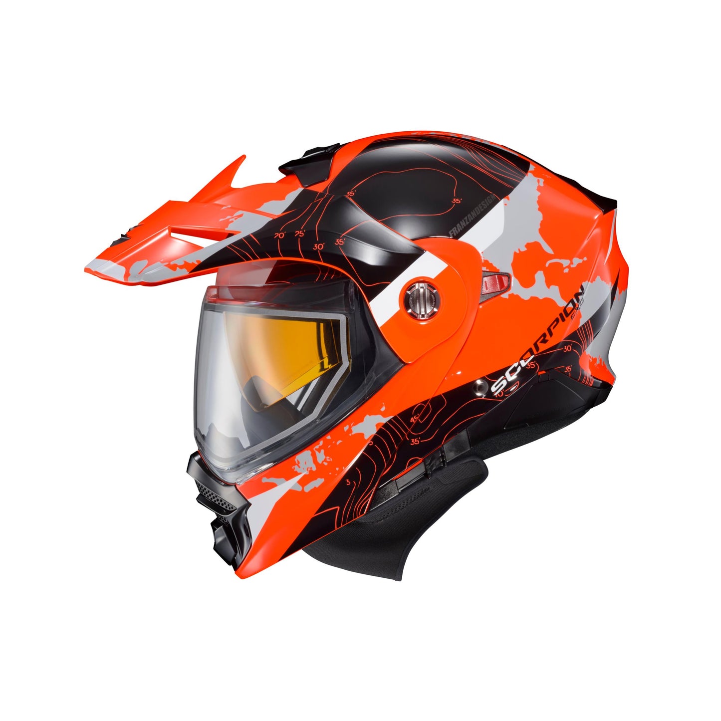Scorpion Exo-at960 Cold Weather Helmet Electric/ Dual Lens
