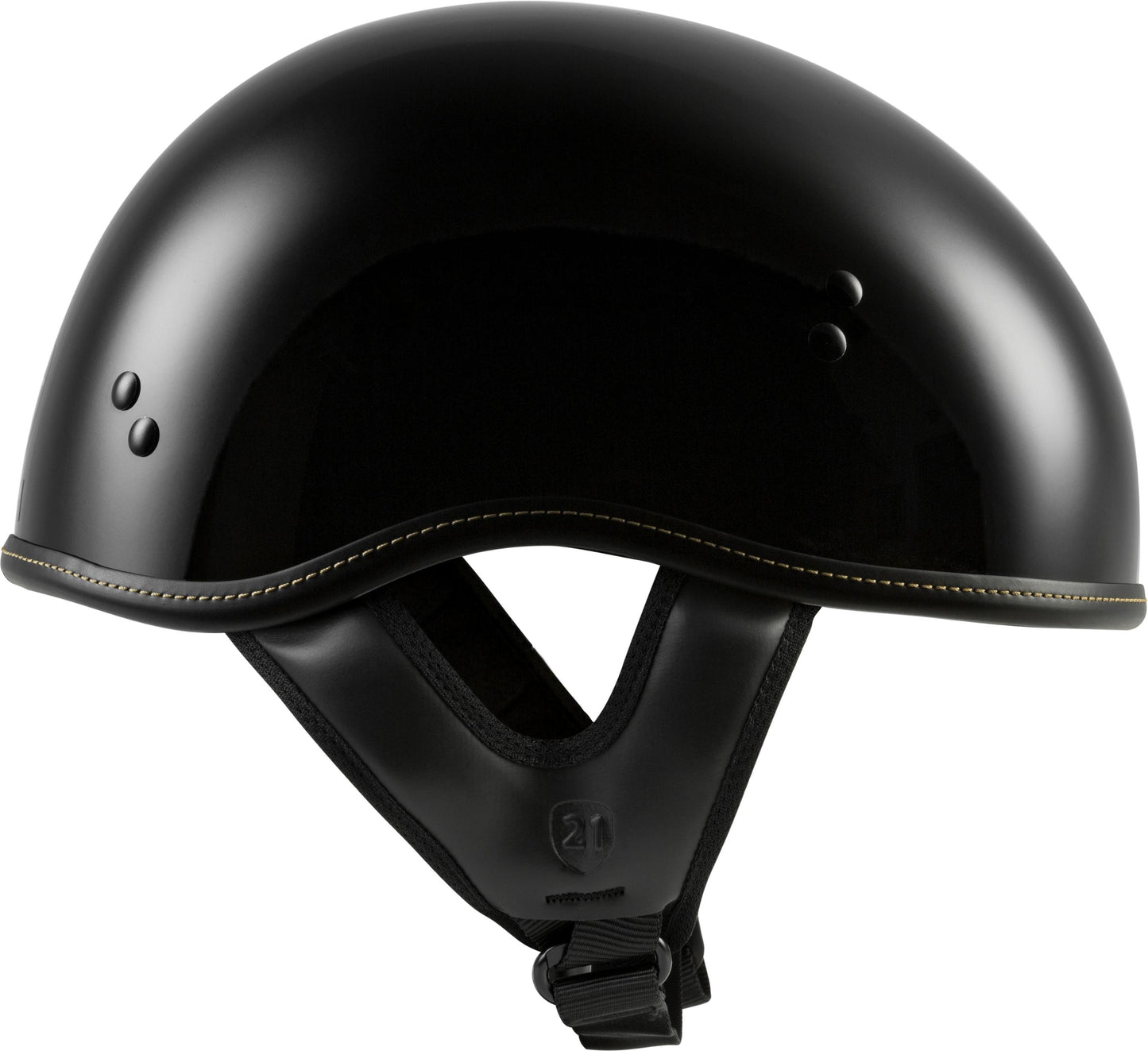 Highway 21 .357 Solid Half Helmet