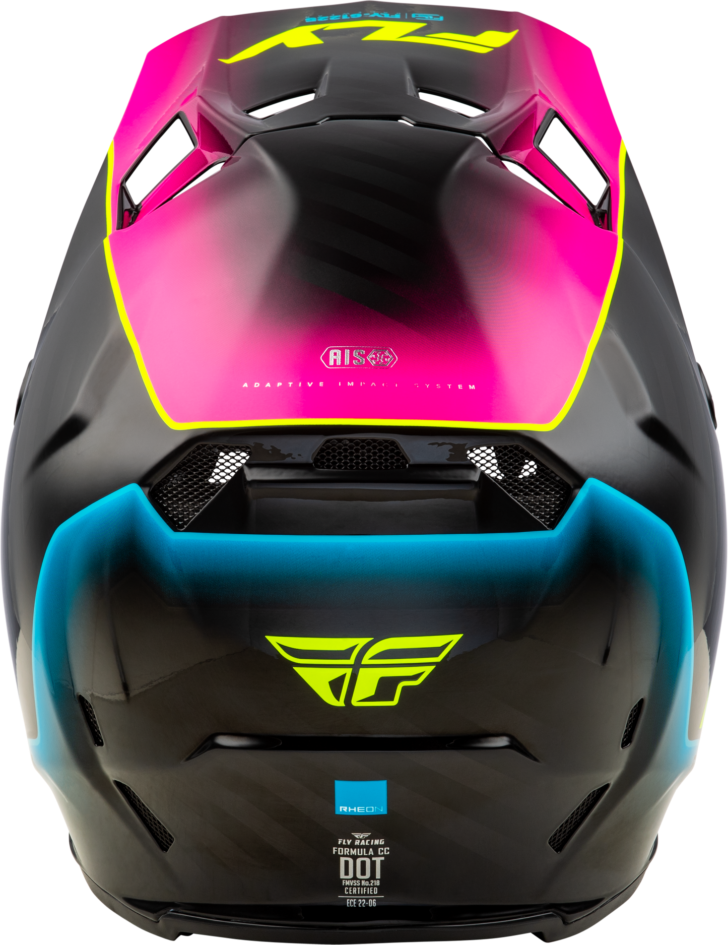 Youth Formula Cc Underglow Helmet Black/pink/blue Yl