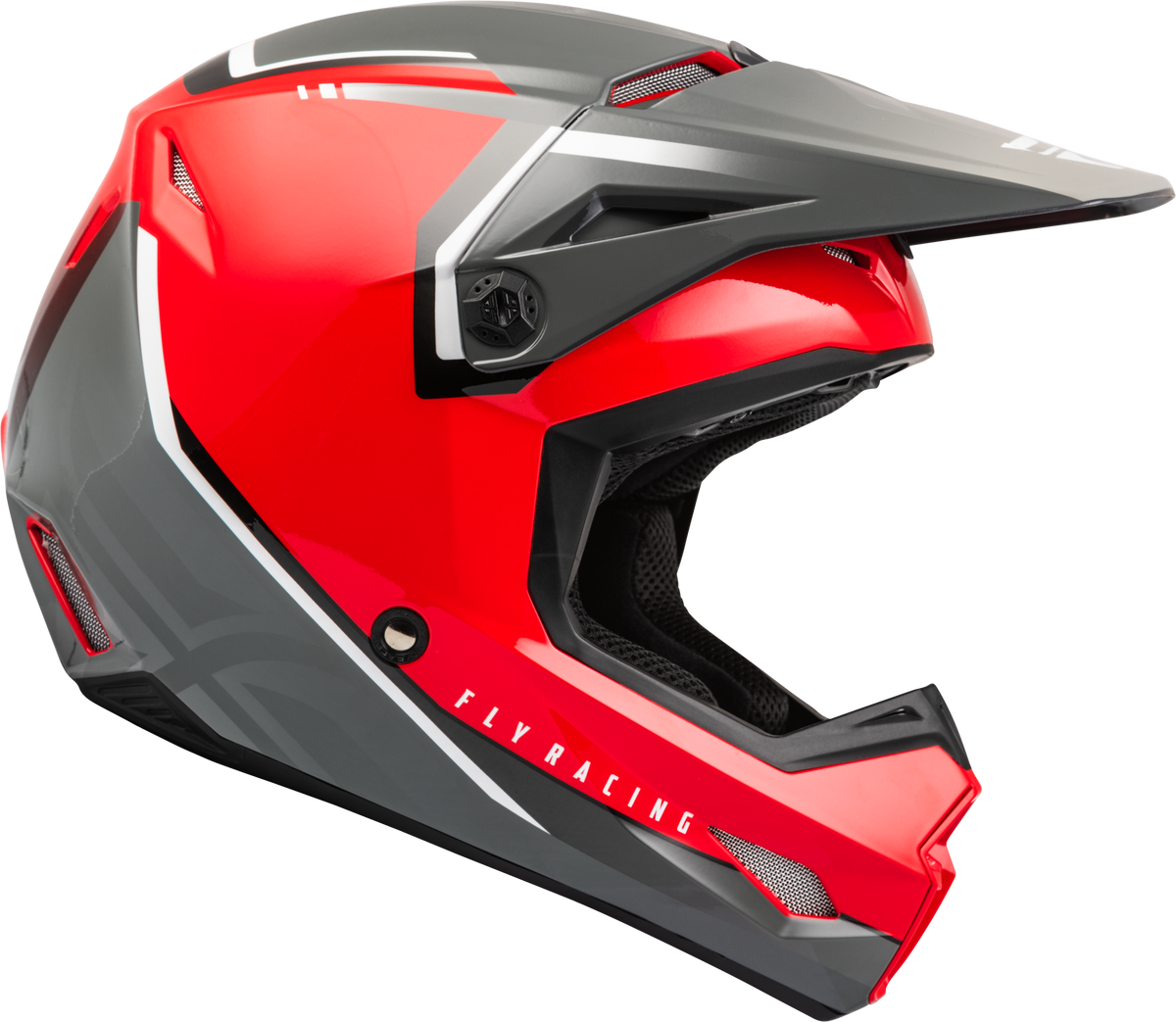 Youth Kinetic Vision Helmet Red/Grey Ym