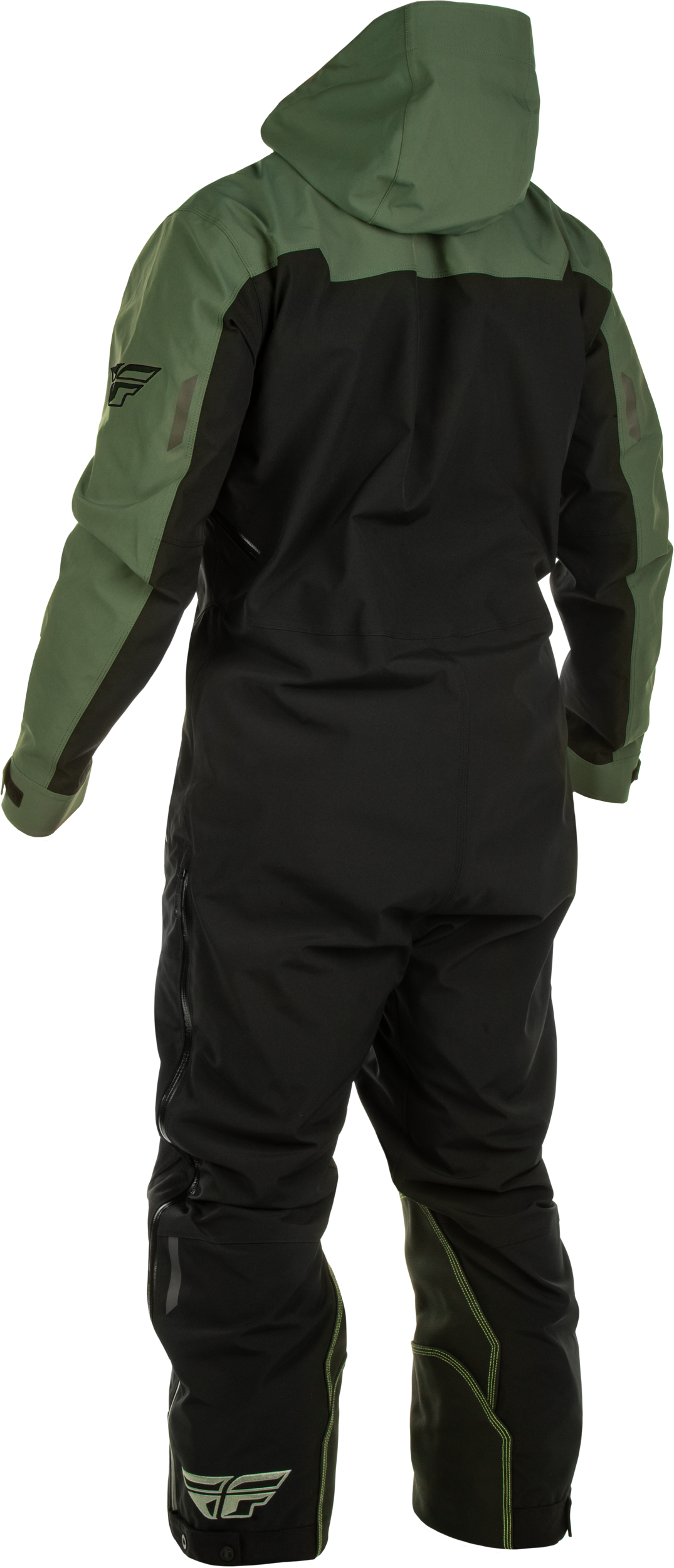 Cobalt Shell Snowbike Monosuit Green/Black Large