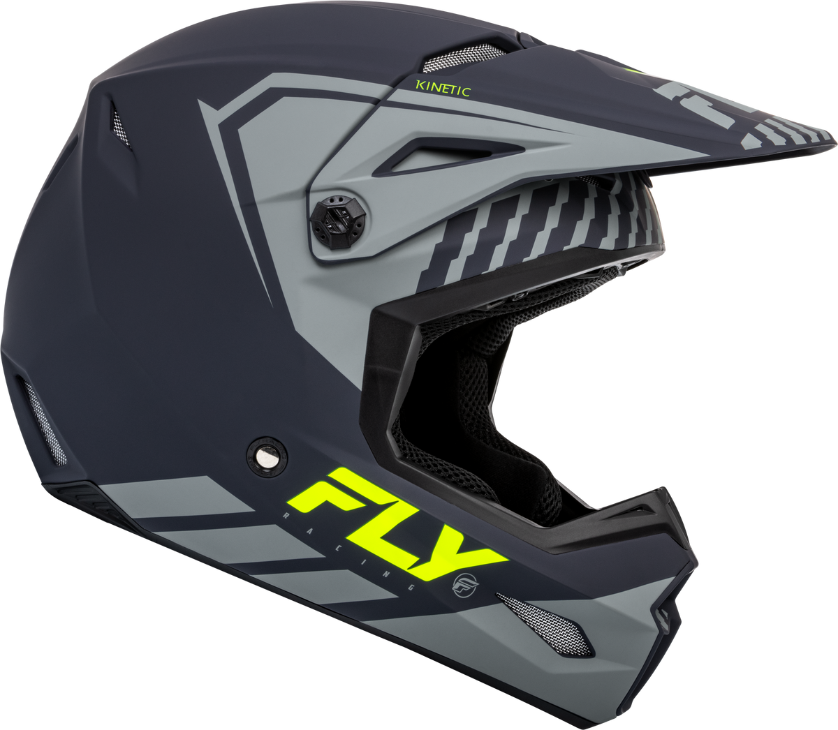 Youth Kinetic Menace Helmet Matte Grey/Hi Vis Ym