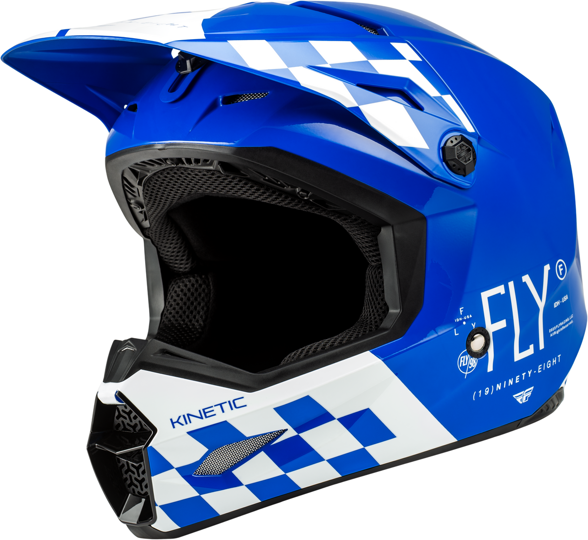 Kinetic Lite Rival Helmet Gloss Blue/White Md