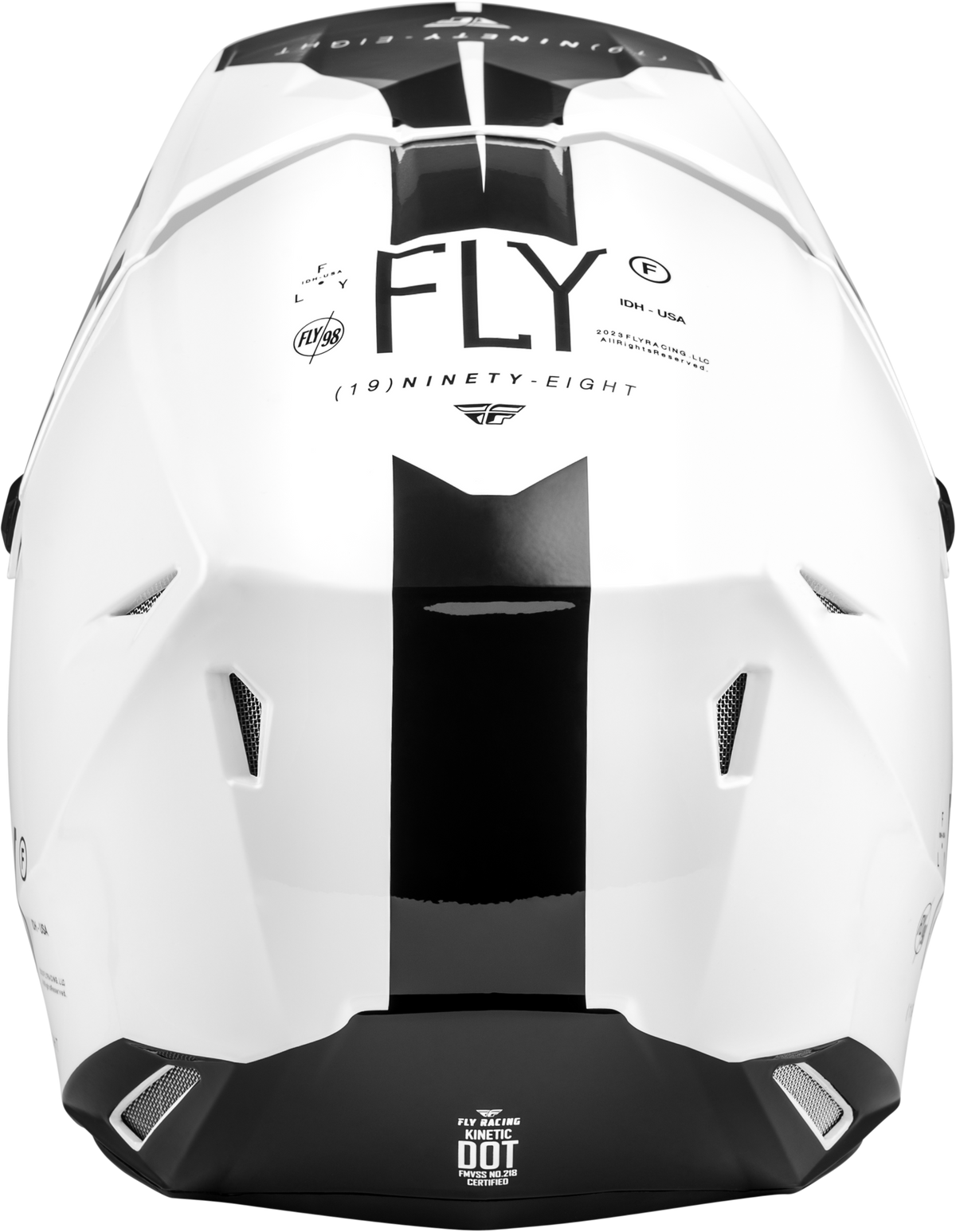 Yth Kinetic Lite Rival Helmet Gloss White/Black Yl