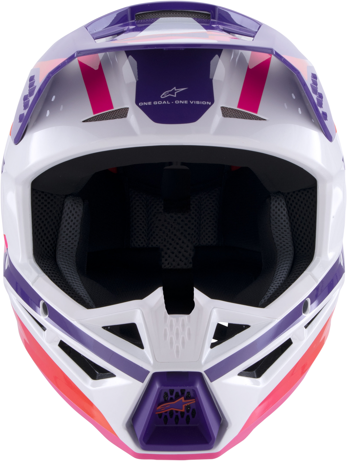 Sm3 Heat Helmet White/Purple/Pink Glossy Xs