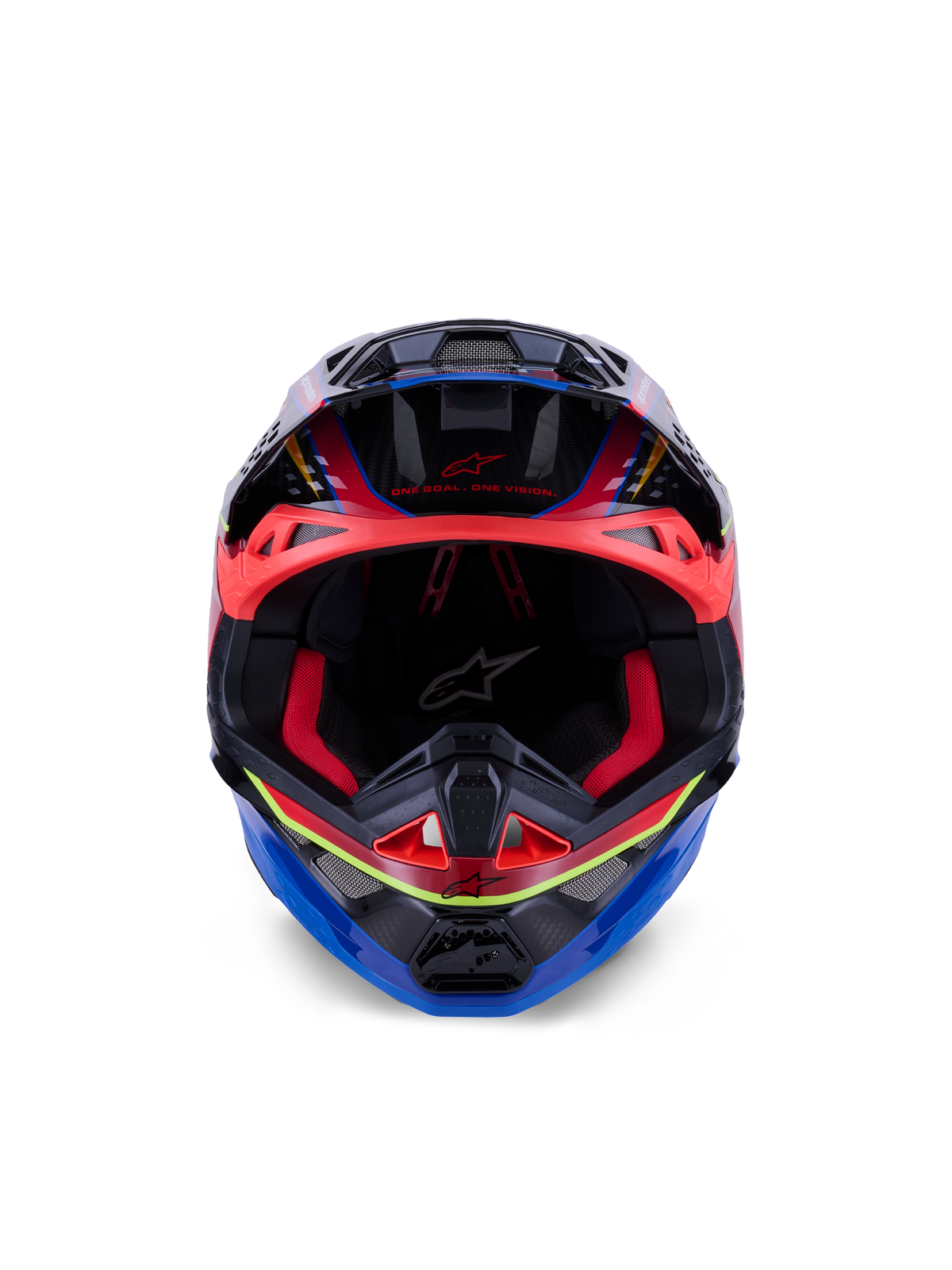 Supertech S M10 Era Helmet Blu/Rd/Ylw Fluo Glossy Md