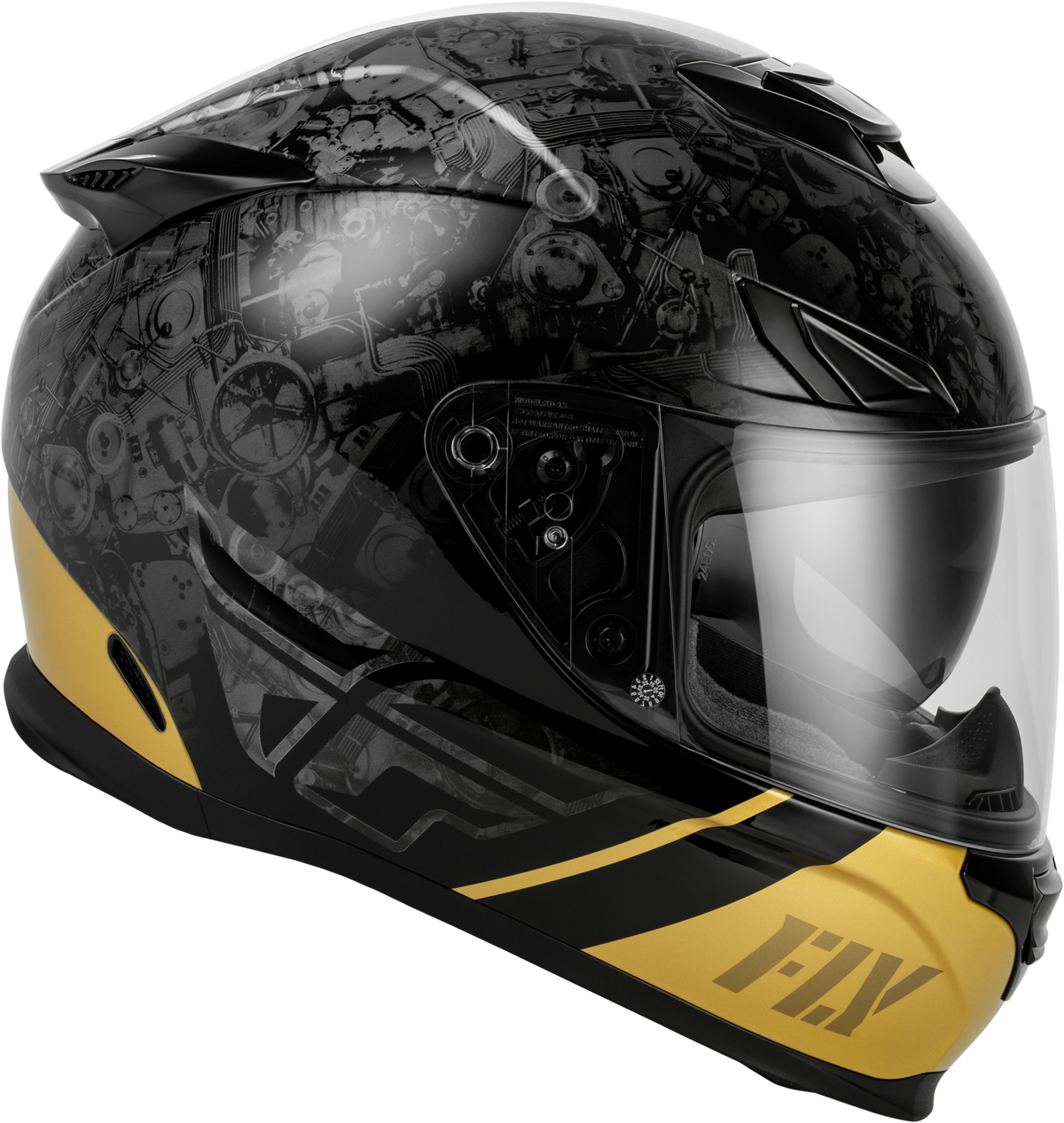 Sentinel Mech Helmet Black/Grey/Gold Xs