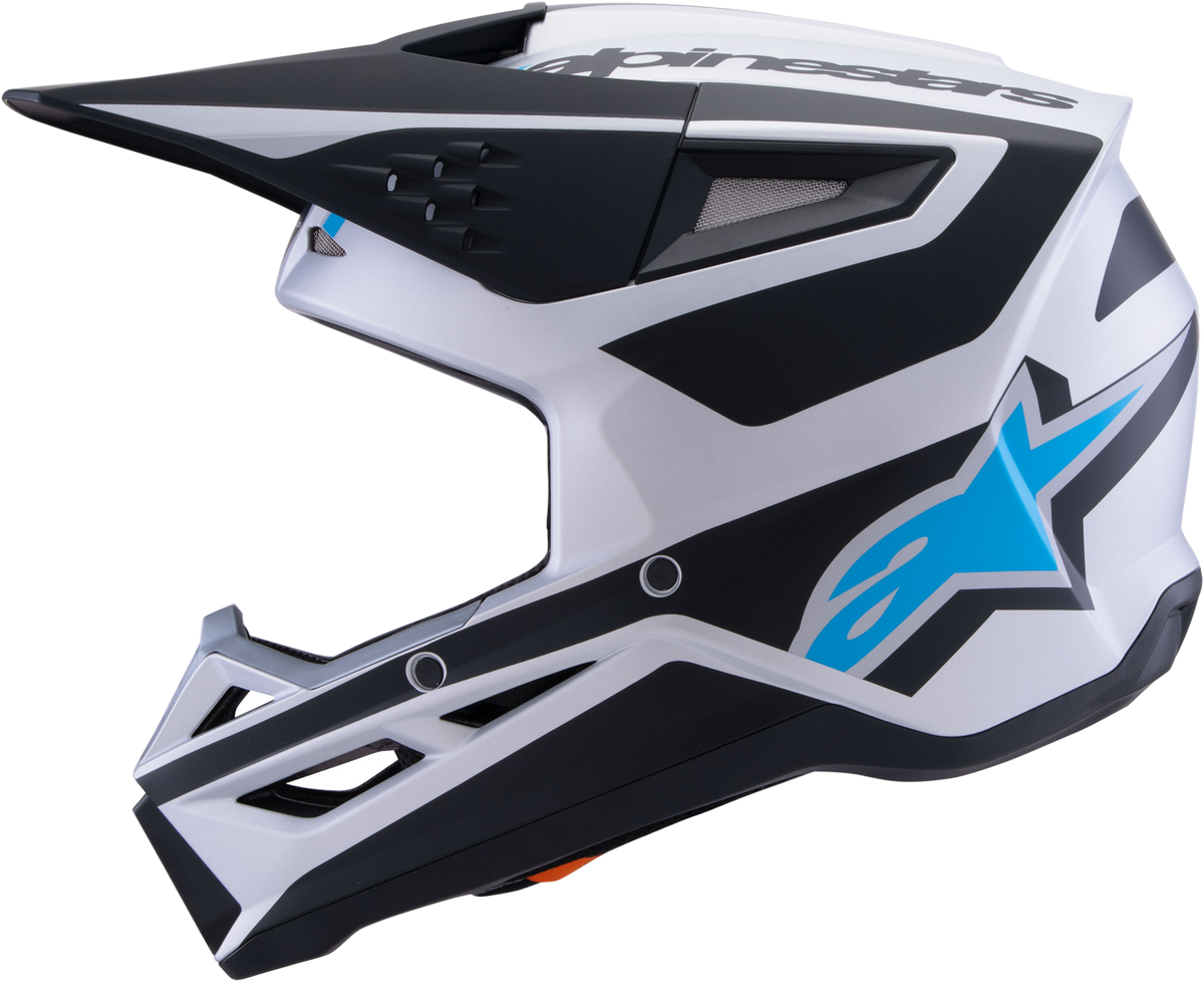 Sm3 Heat Helmet Silver/Blue/Black Matt Sm