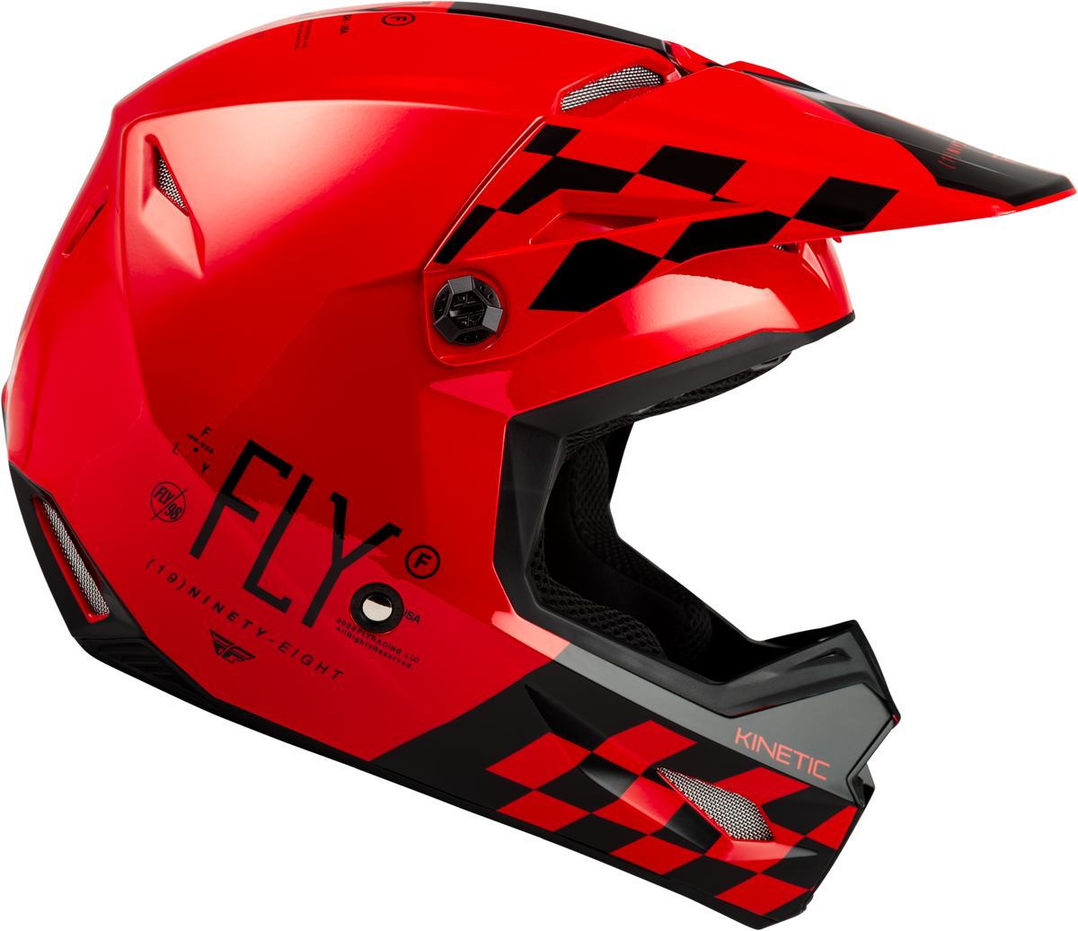 Kinetic Lite Rival Helmet Gloss Red/Black Md