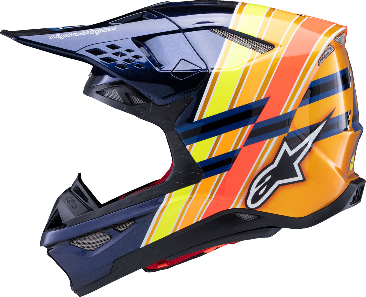S M10 Tld Edition 25 Helmet Drk Blu/Org/Ylw Fluo/Red Xs