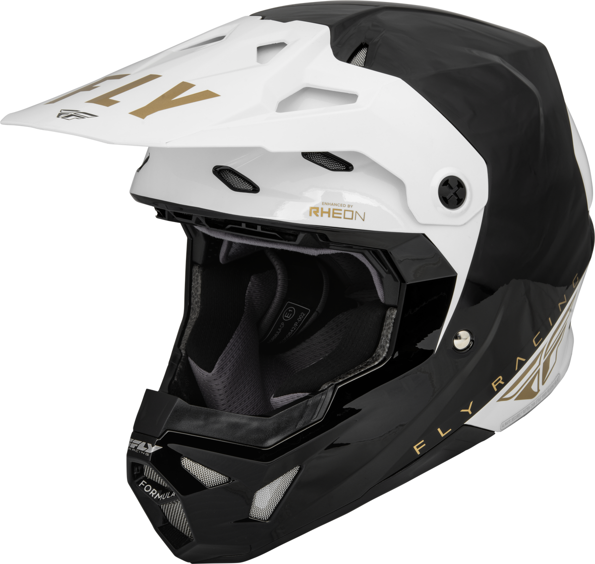 Formula Cp Slant Helmet Black/White/Gold Xs