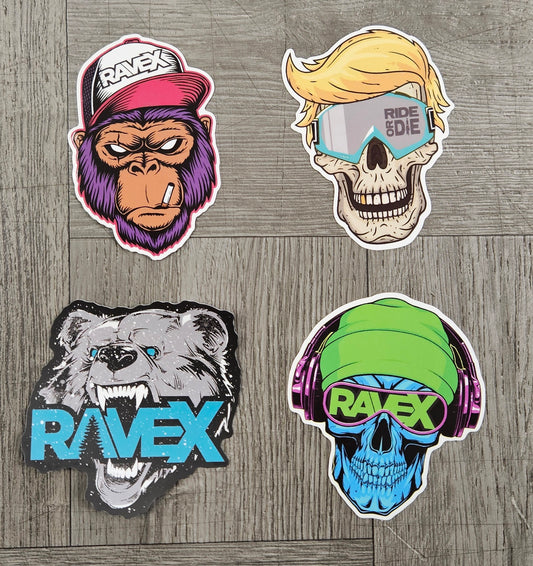 Rave X Heads Sticker Pack