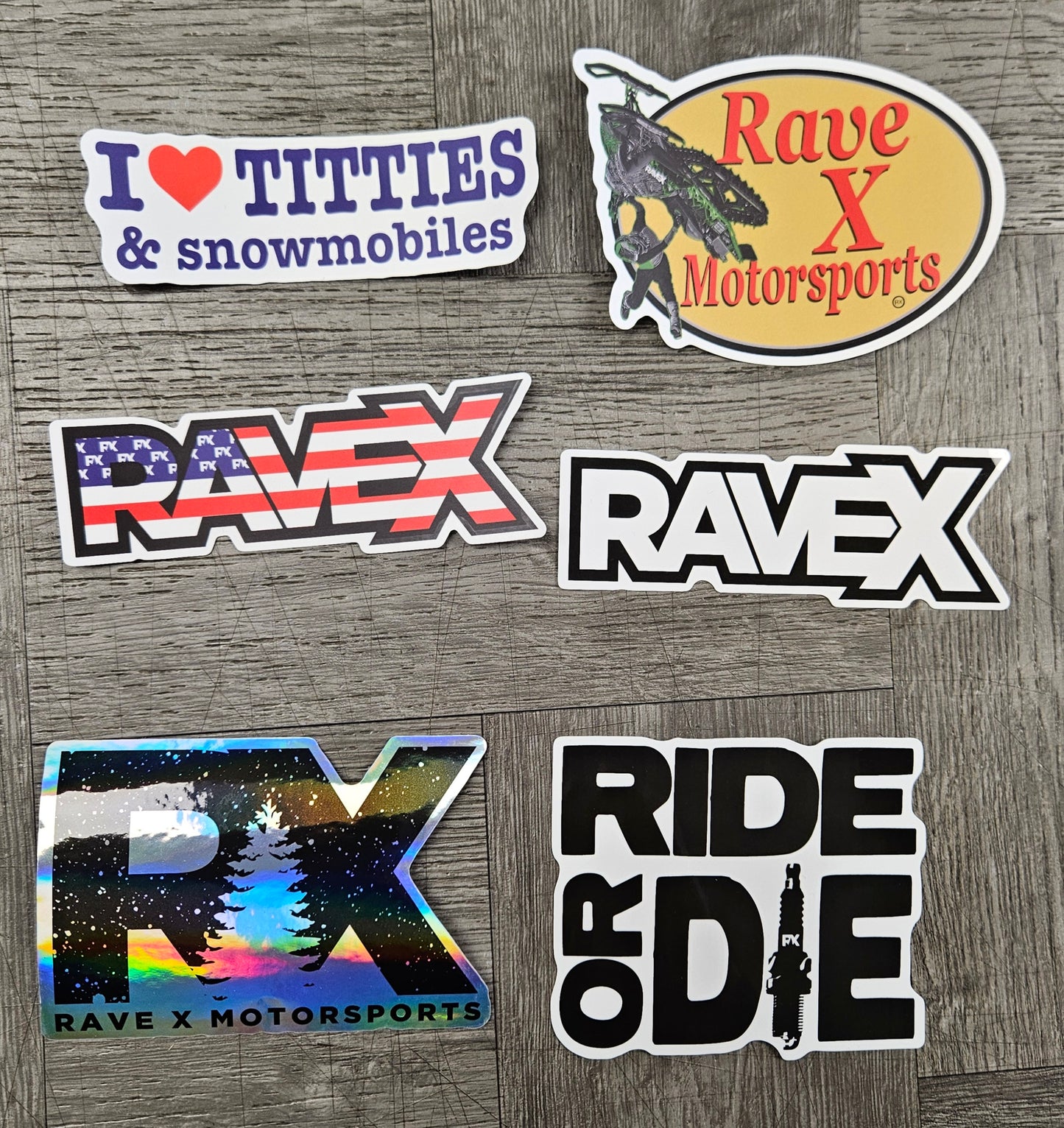 Rave X Logos Sticker Pack