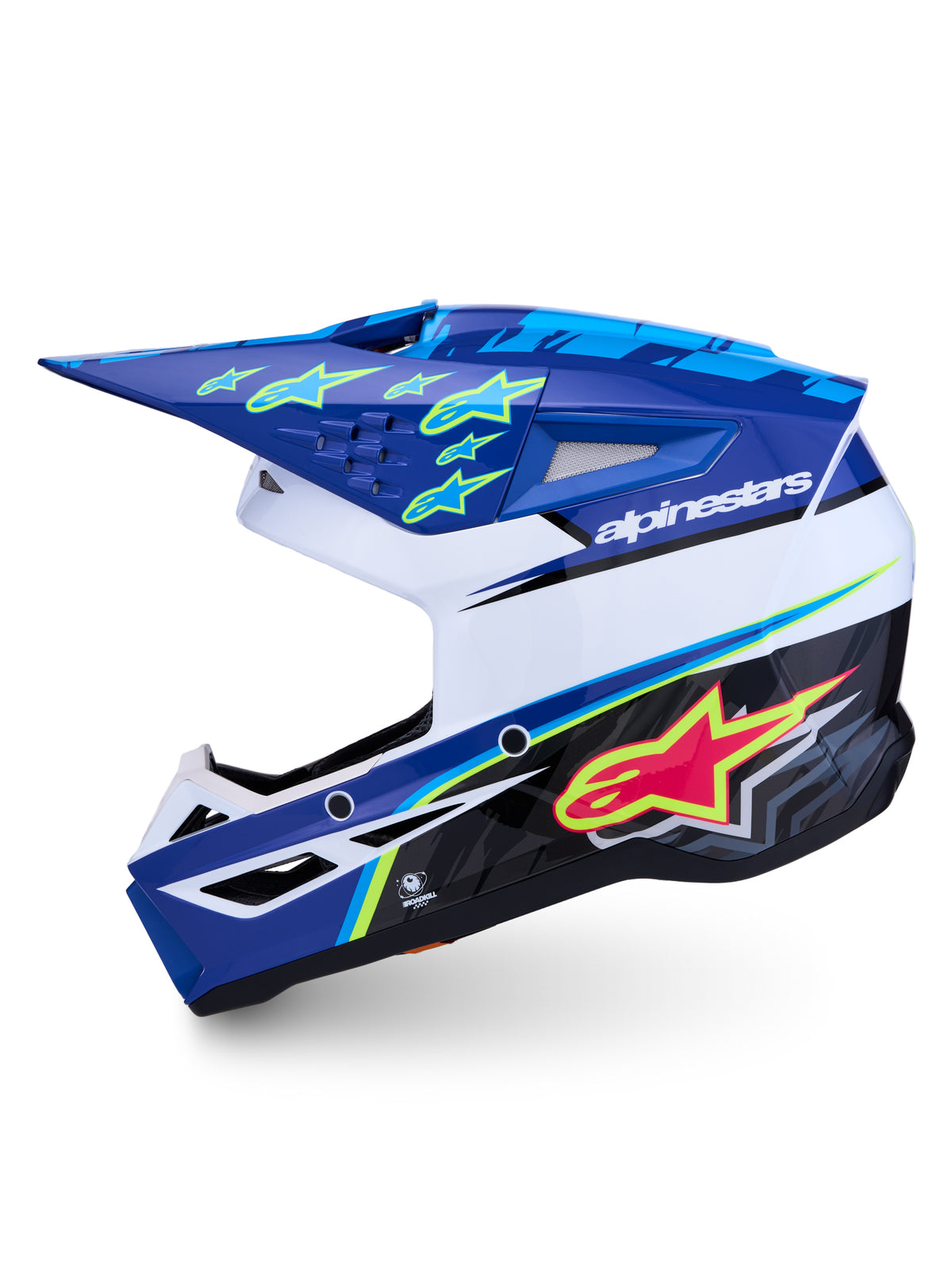 S M3 Falcon Helmet Ece06/Dot Blu/Wh/Blk/Pink Fl/Yl Fl Gl Md