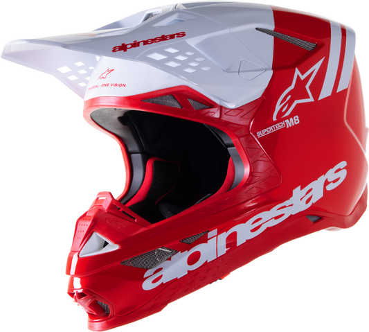 S M8 Radium 2 Helmet Bright Red/White Sm