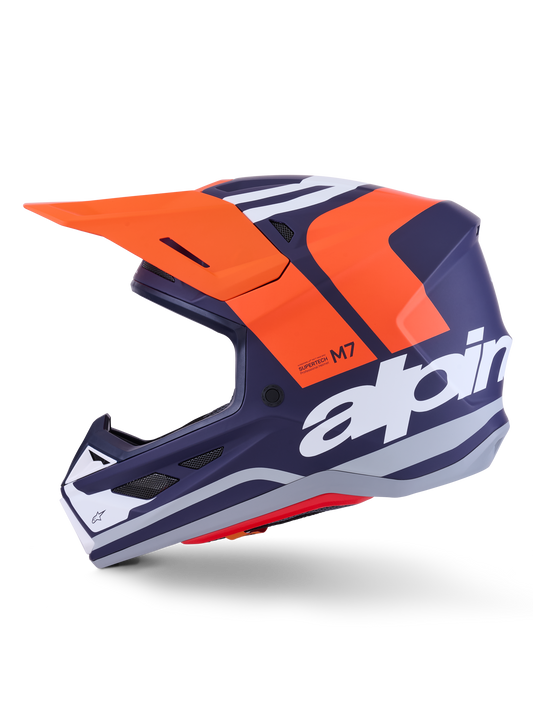 Sm7 Core Helmet Orng/Blue Matt Xl