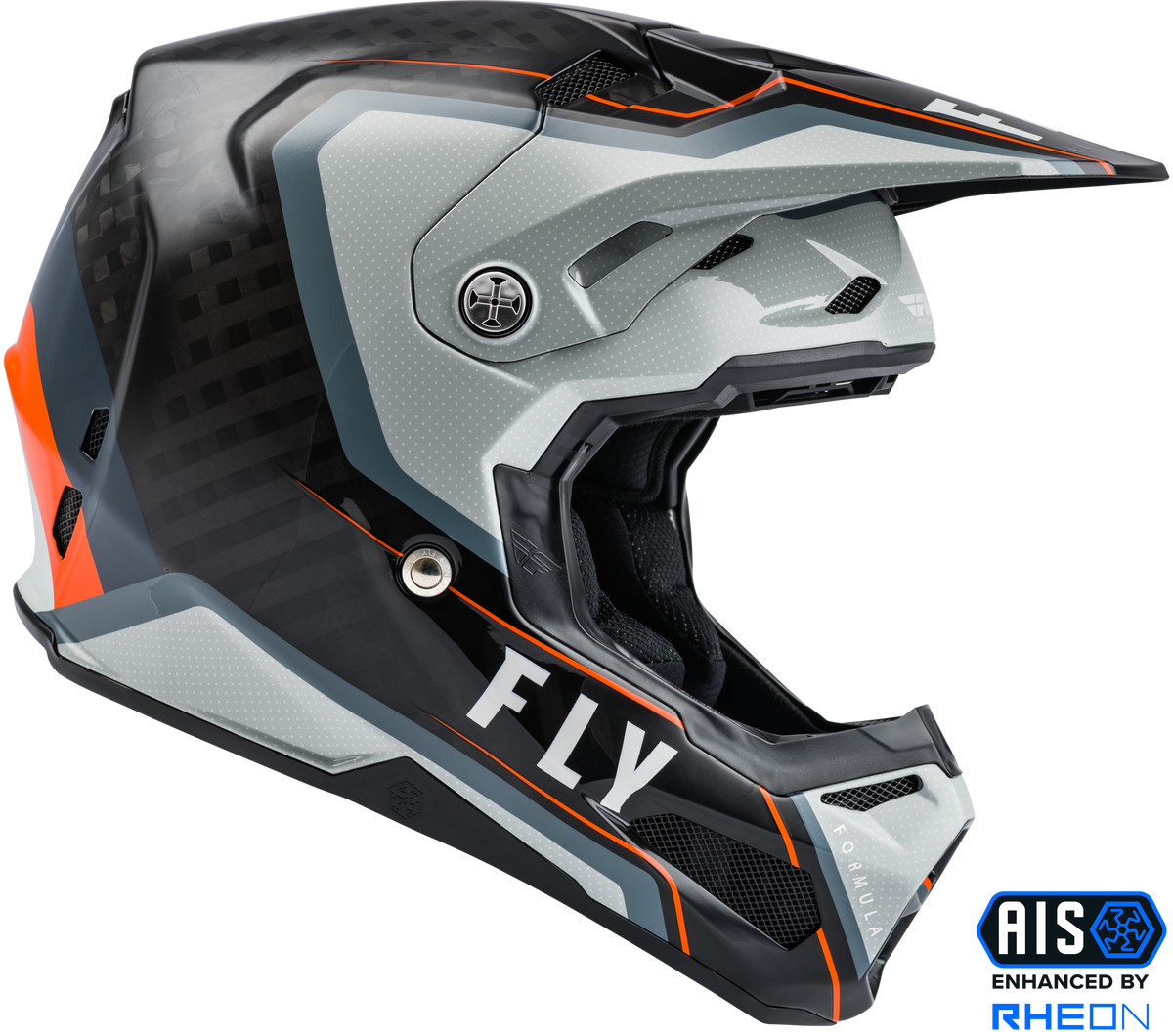 Formula Carbon Axon Helmet Black/Grey/Orange Md