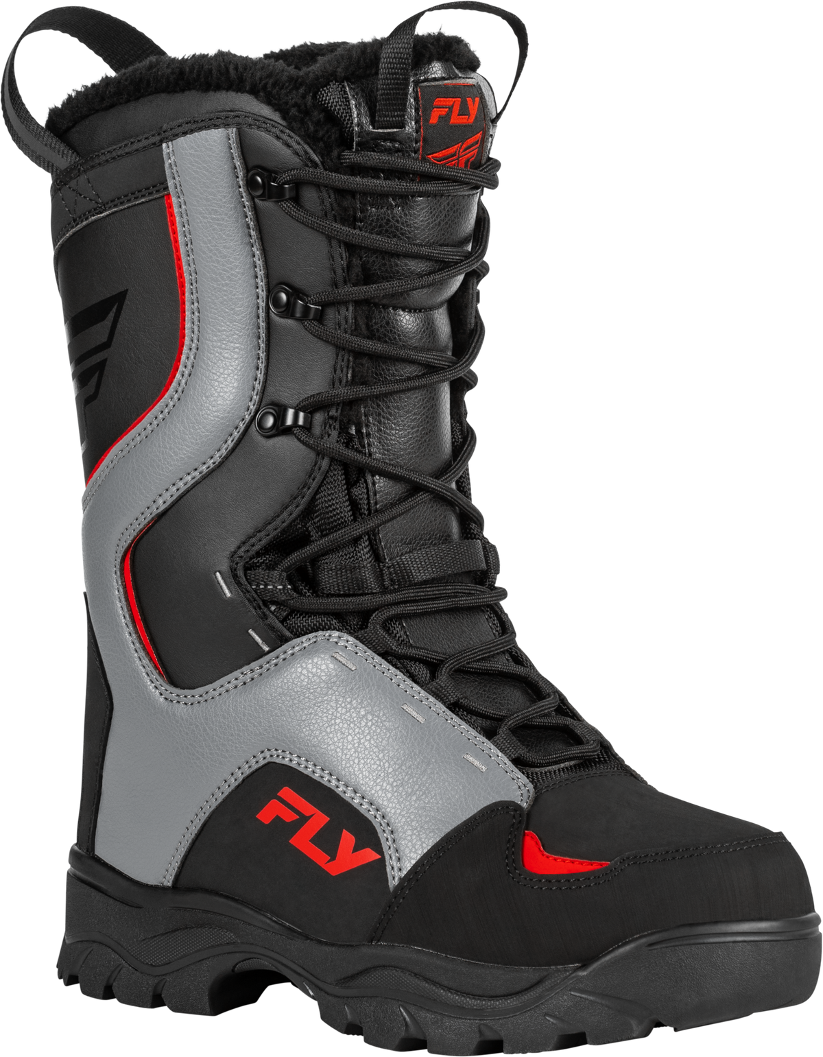 Marker Laced Boot Black/Red 10