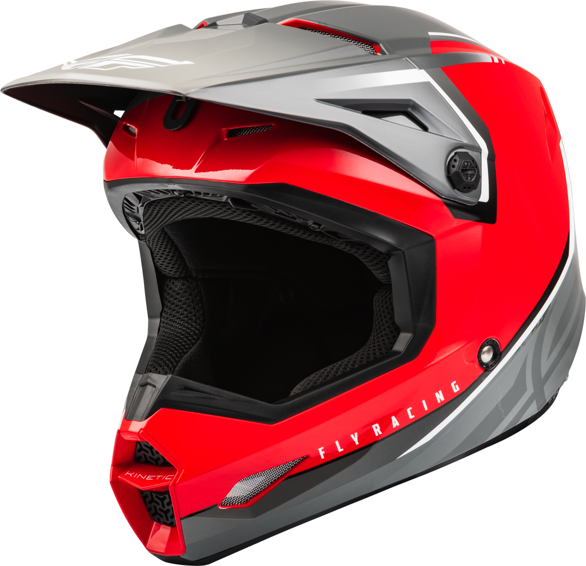 Kinetic Vision Helmet Red/Grey Sm
