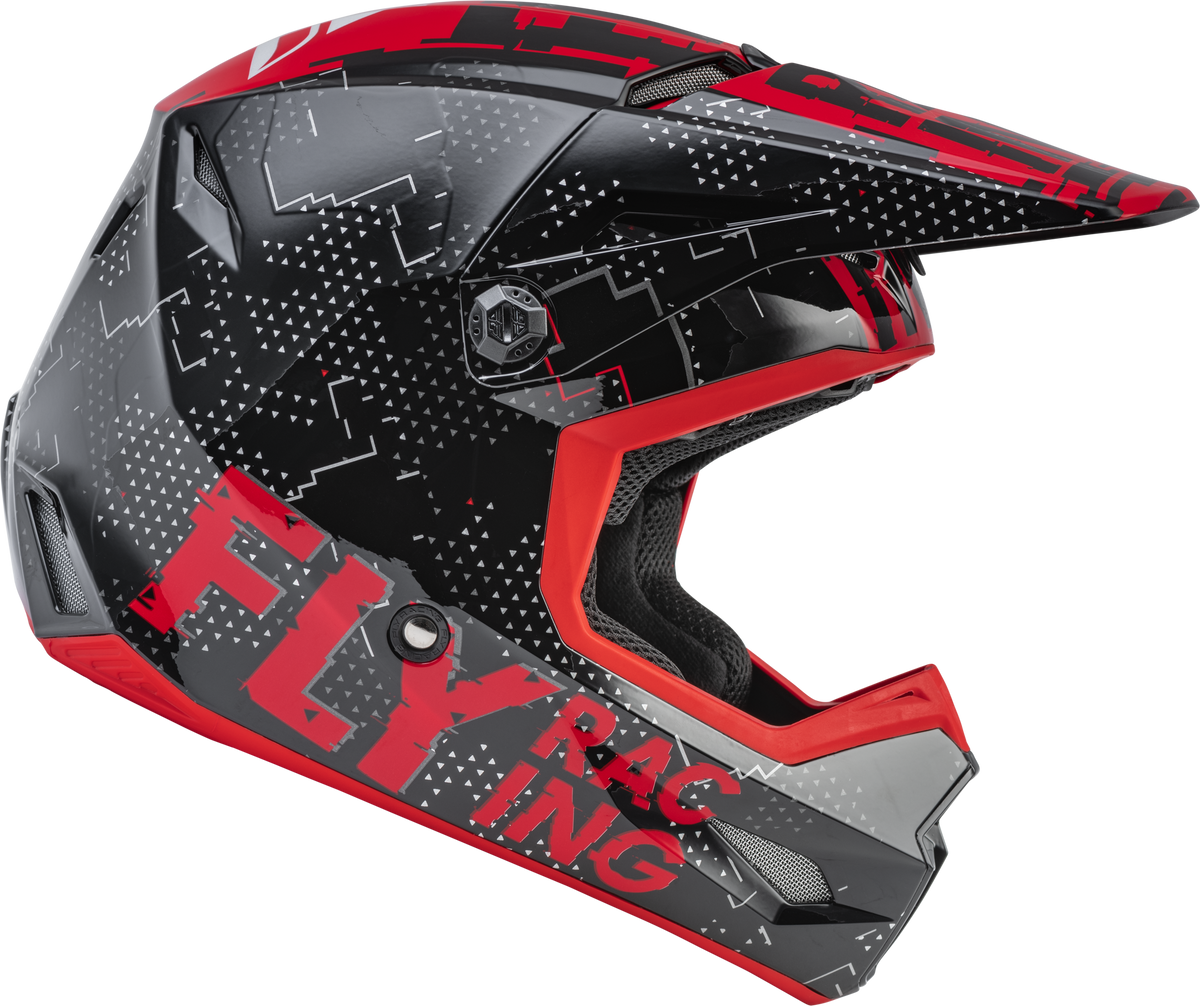Youth Kinetic Scan Helmet Black/Red Ym