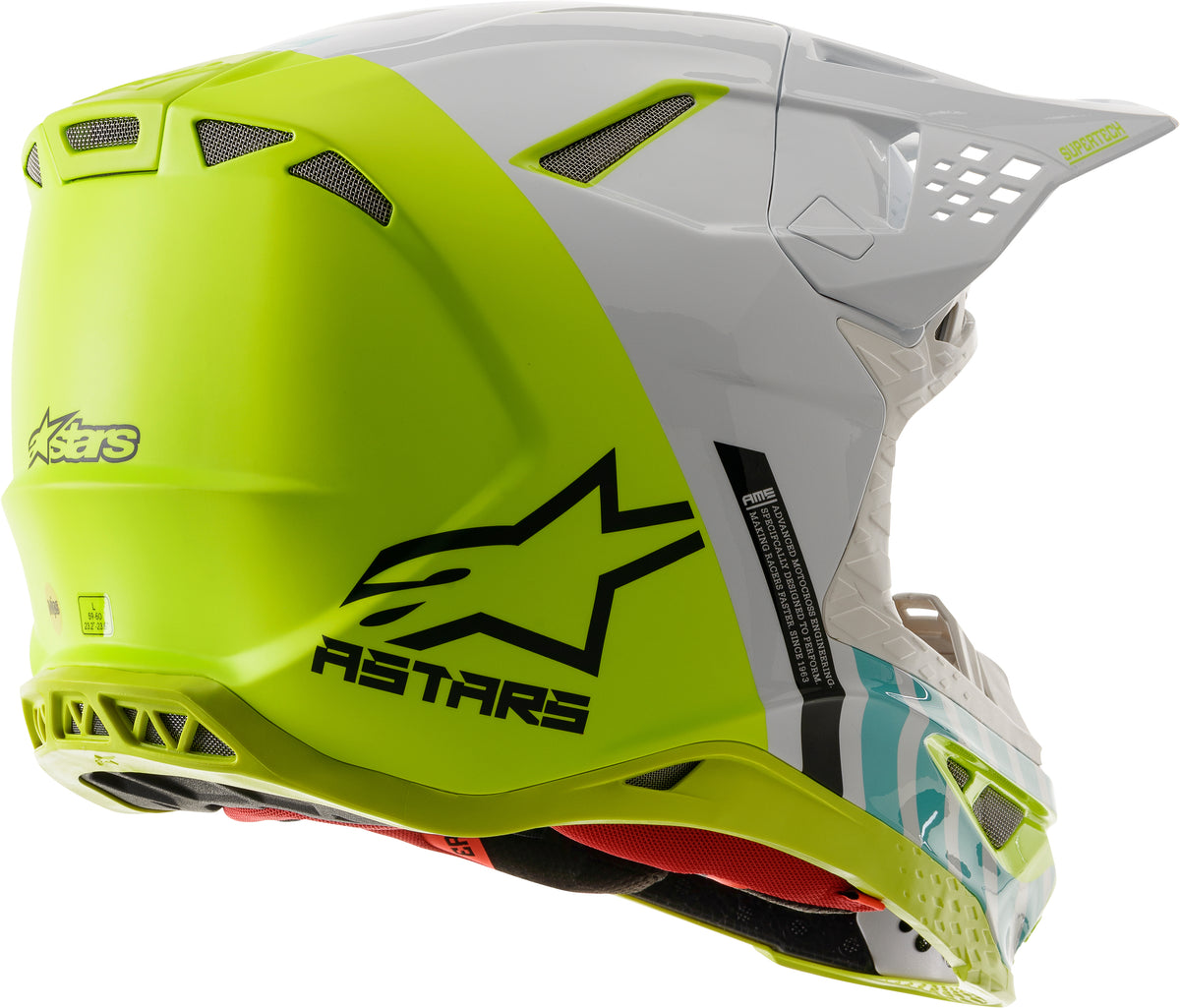 Sm8 Anaheim 2020 Le Helmet Xs Wht/Yllw Fluo/Turq Mg Xs