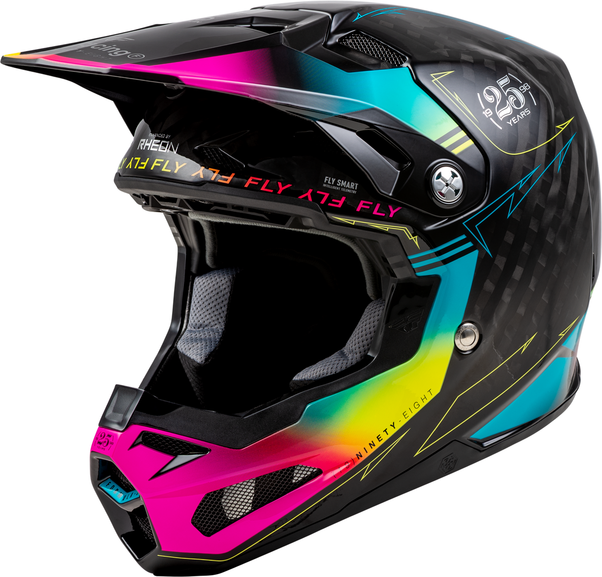 Formula S Carbon Legacy Helmet Black/Electric Blu/Fuschia Xs