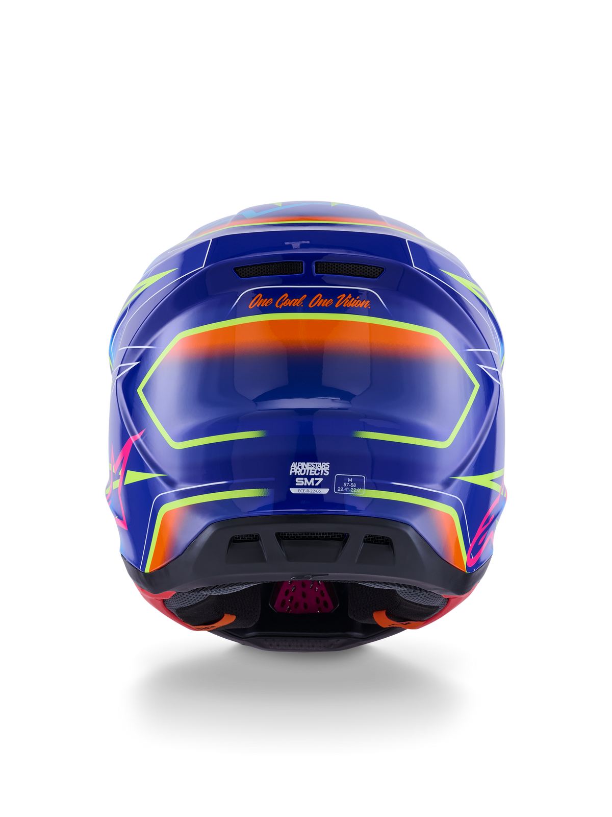 Sm7 Cast Helmet Blue/Pnk/Ylw Fluo Glossy Sm