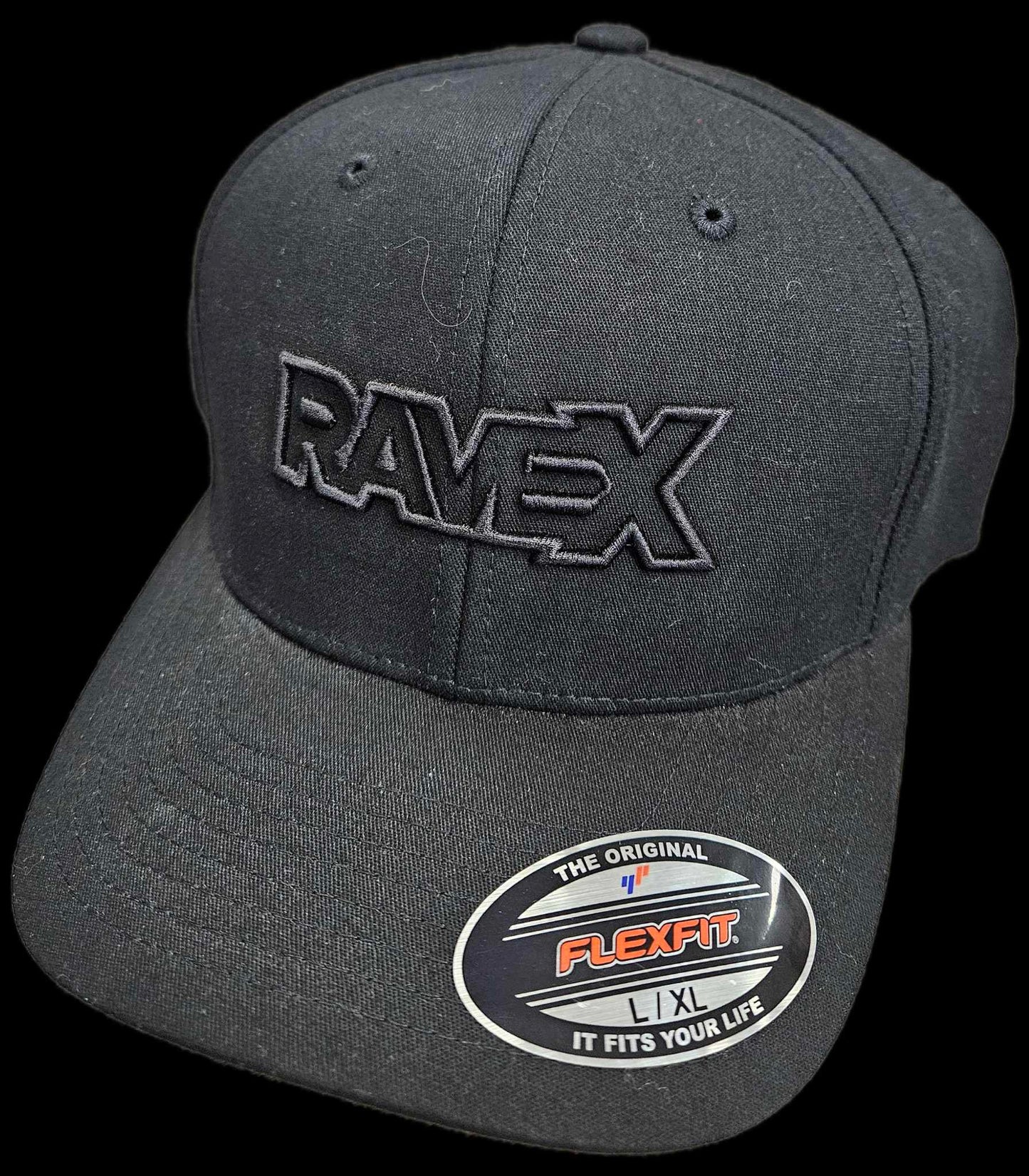 Rave X Hat RaveX Flex Fit Black / Black