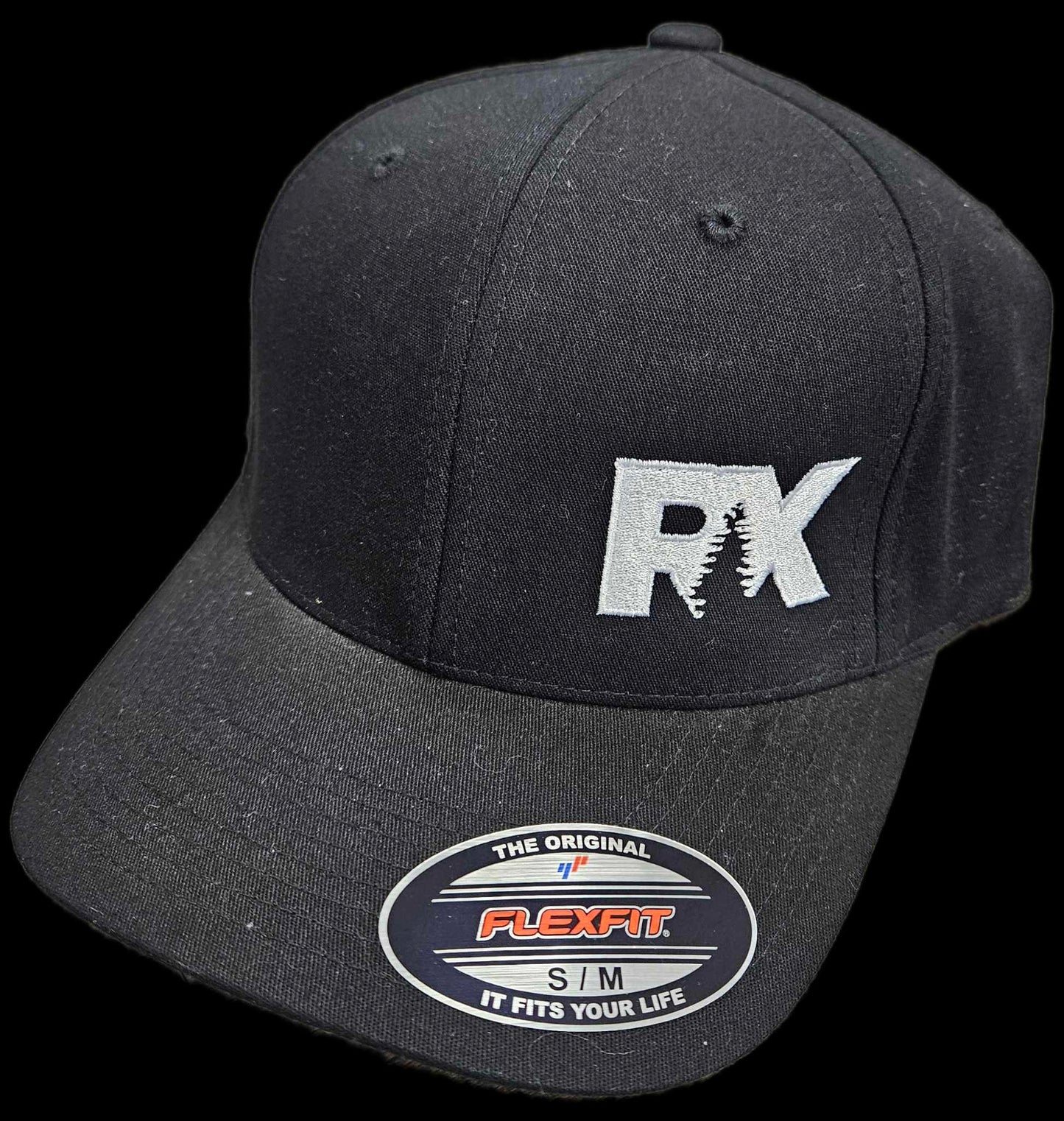 Rave X Hat RaveX Flex Fit Black / Black