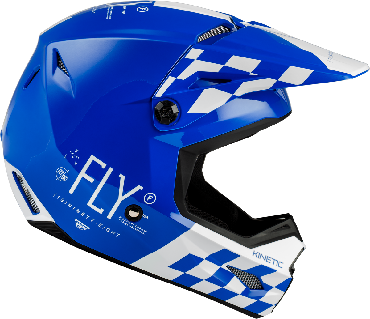 Kinetic Lite Rival Helmet Gloss Blue/White Md